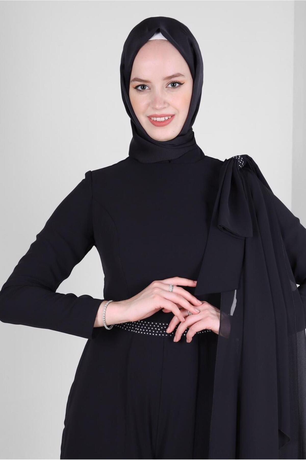 مانتو ابایا زنانه آلوینا | 23YABL0050392 Alvina - Image 2