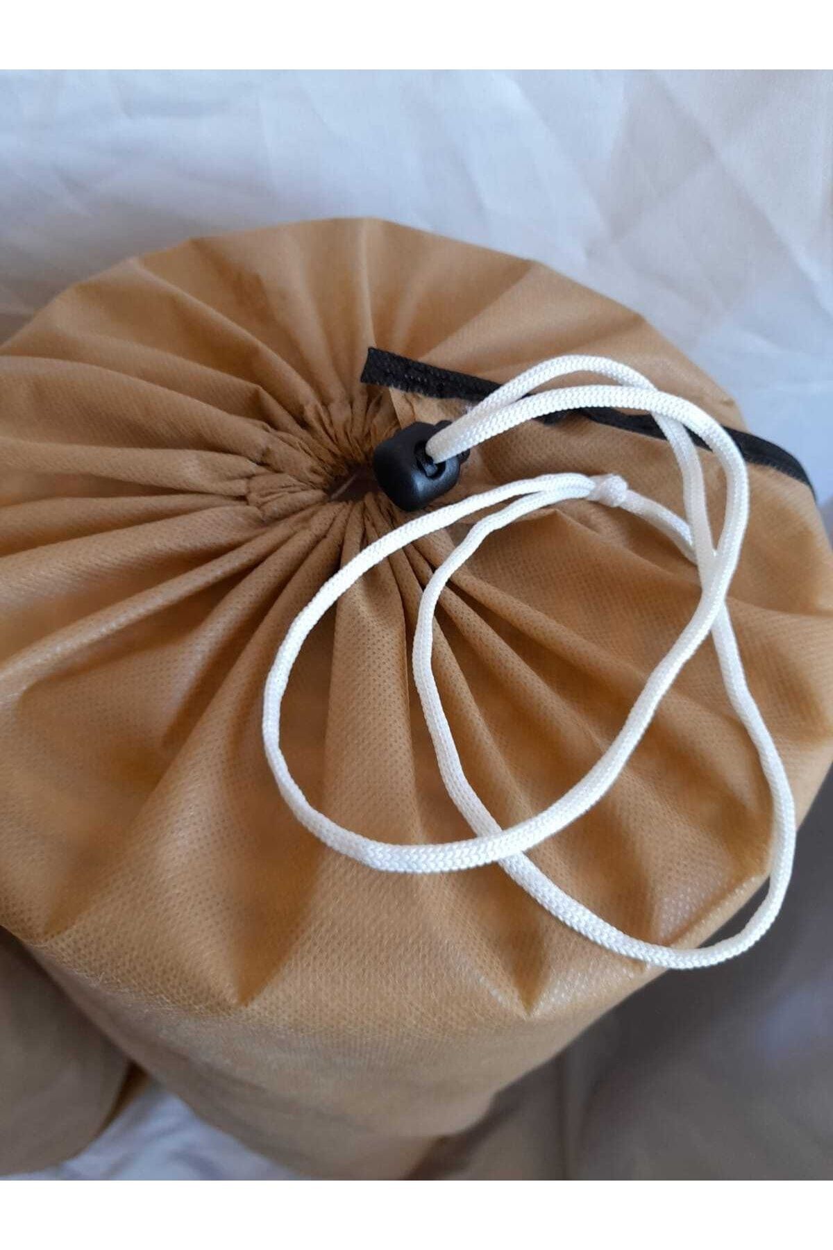 Halı Kılıfı - Hurç 4 M² (160x235 cm) Halı Için 180x40 Cm Halı Koruyucu ve Taşıma torbası, Bej renk