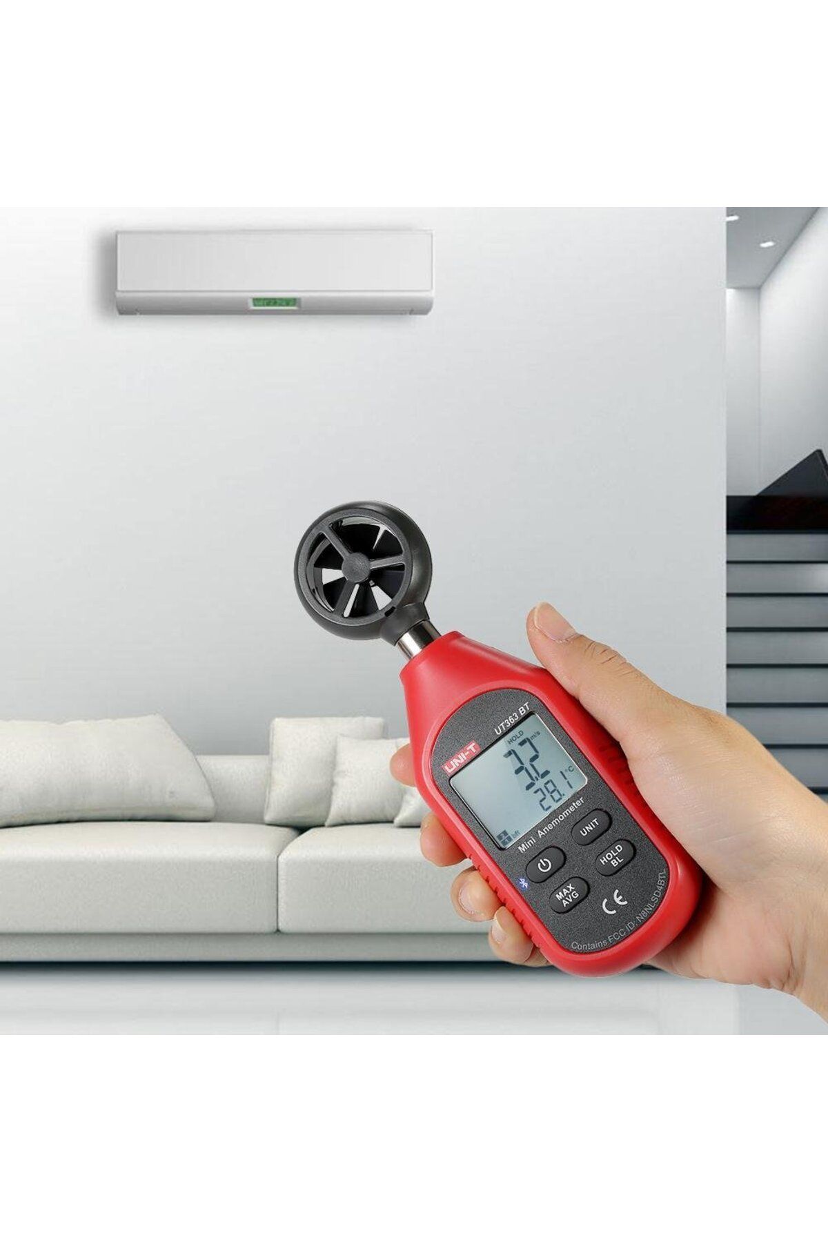 Unit-Uni-t Ut363bt Bluetooth Connected Mini Wind Breeze Meter 2