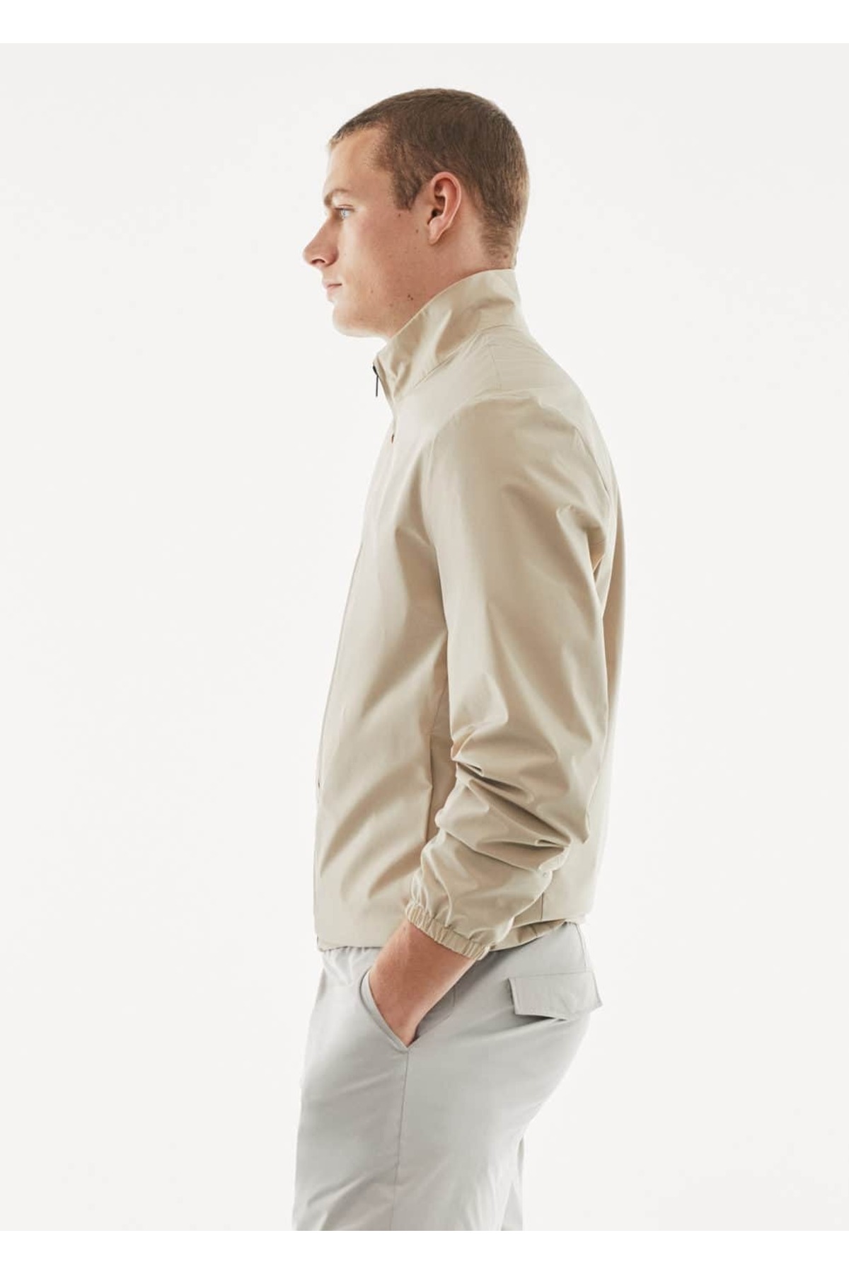 ژاکت مردانه بژ منگو | 57040560 اورجینال - تصویر 8