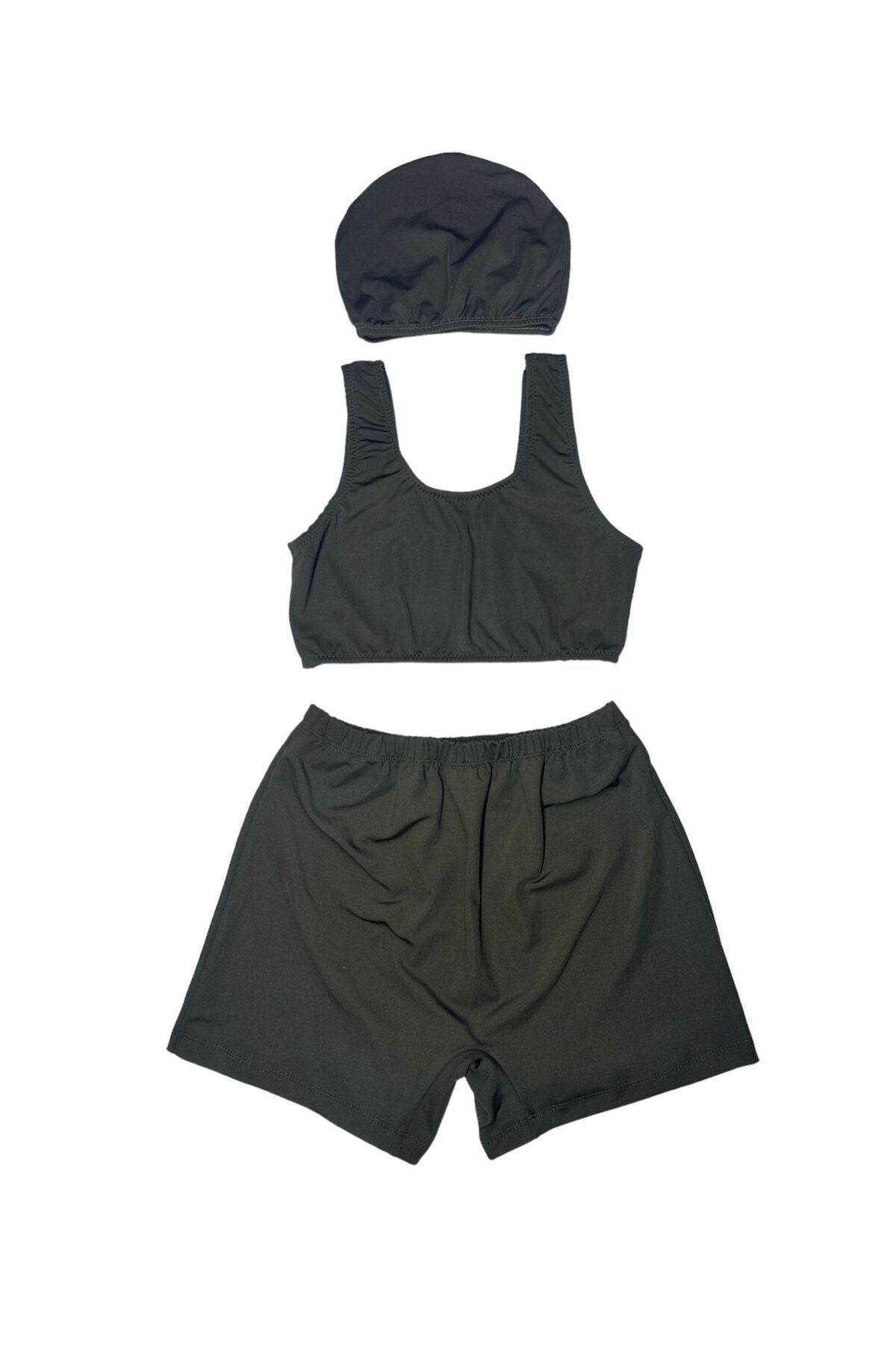 MİRASWİM Costum De Baie Pentru Femei Cu Pantaloni Scurți (verde Închis), (fără Capace) Femeie - 40