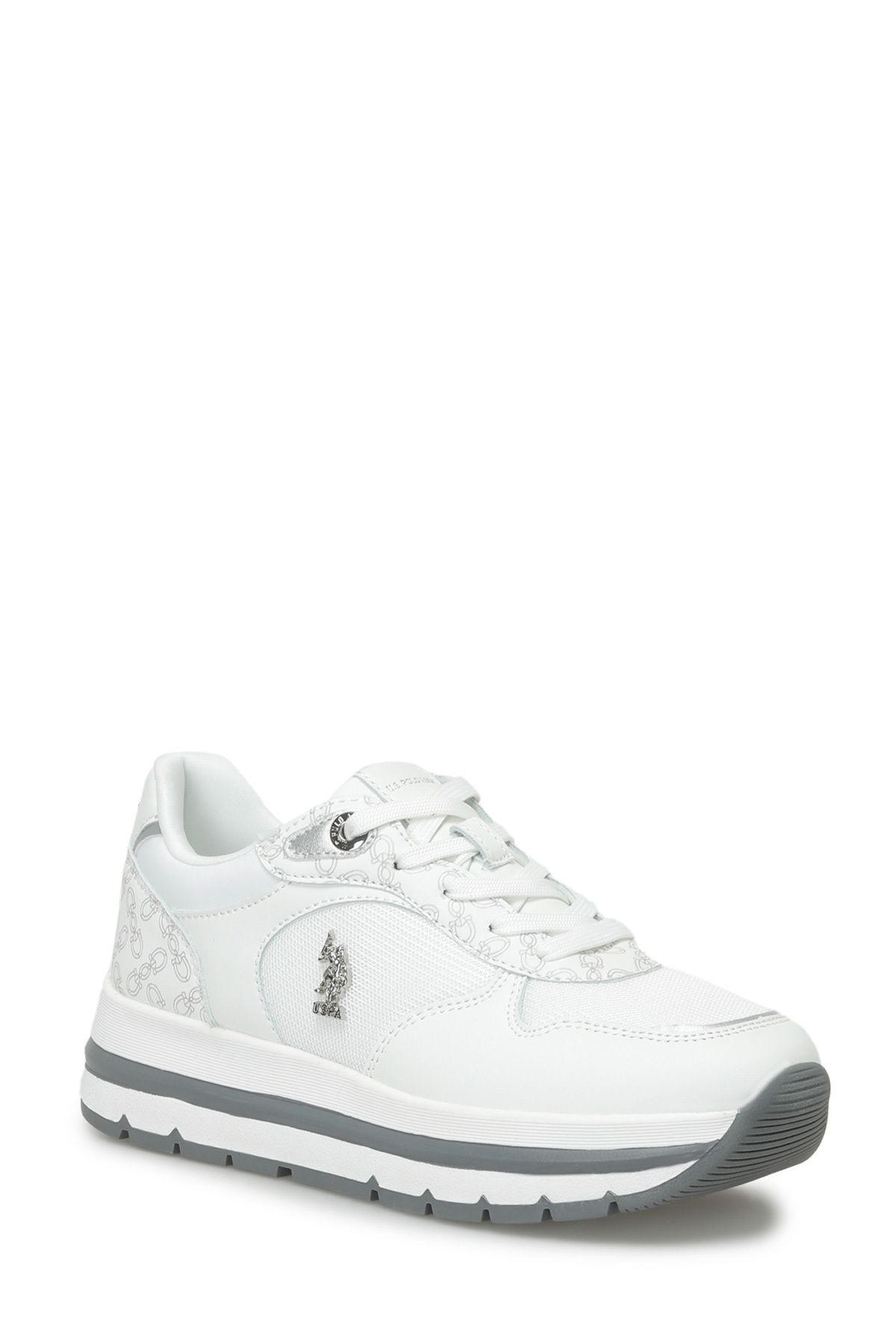 اسنیکر سفید زنانه کفش ورزشی 4FX اورجینال U.S. Polo Assn.