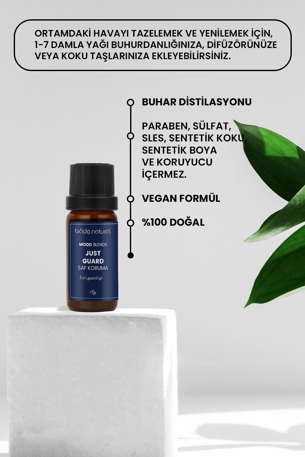 روغن مراقبتی مخلوط آروماتراپی محافظت خالص 10 میل Bade Natural