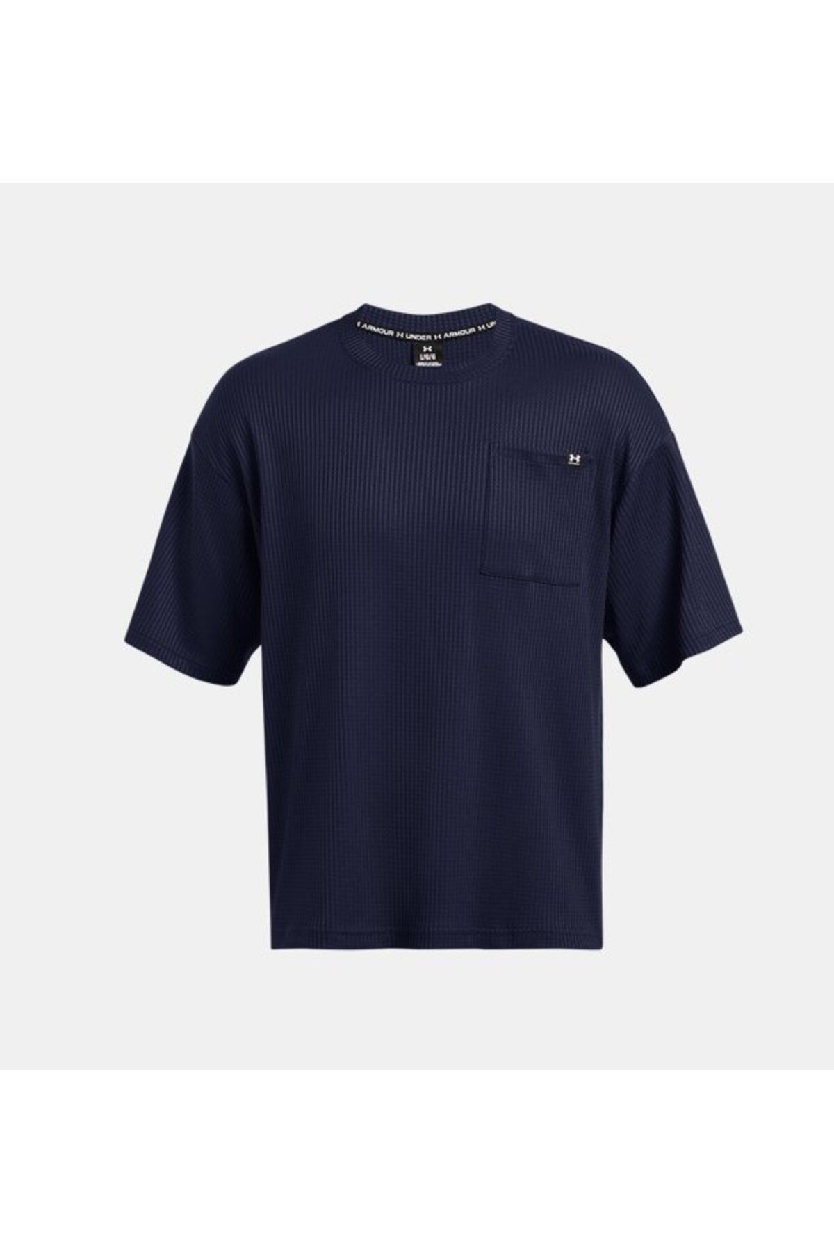 تی شرت ورزشی آبی مردانه خدمه وافل رقیب UA 1383106 410 Under Armour