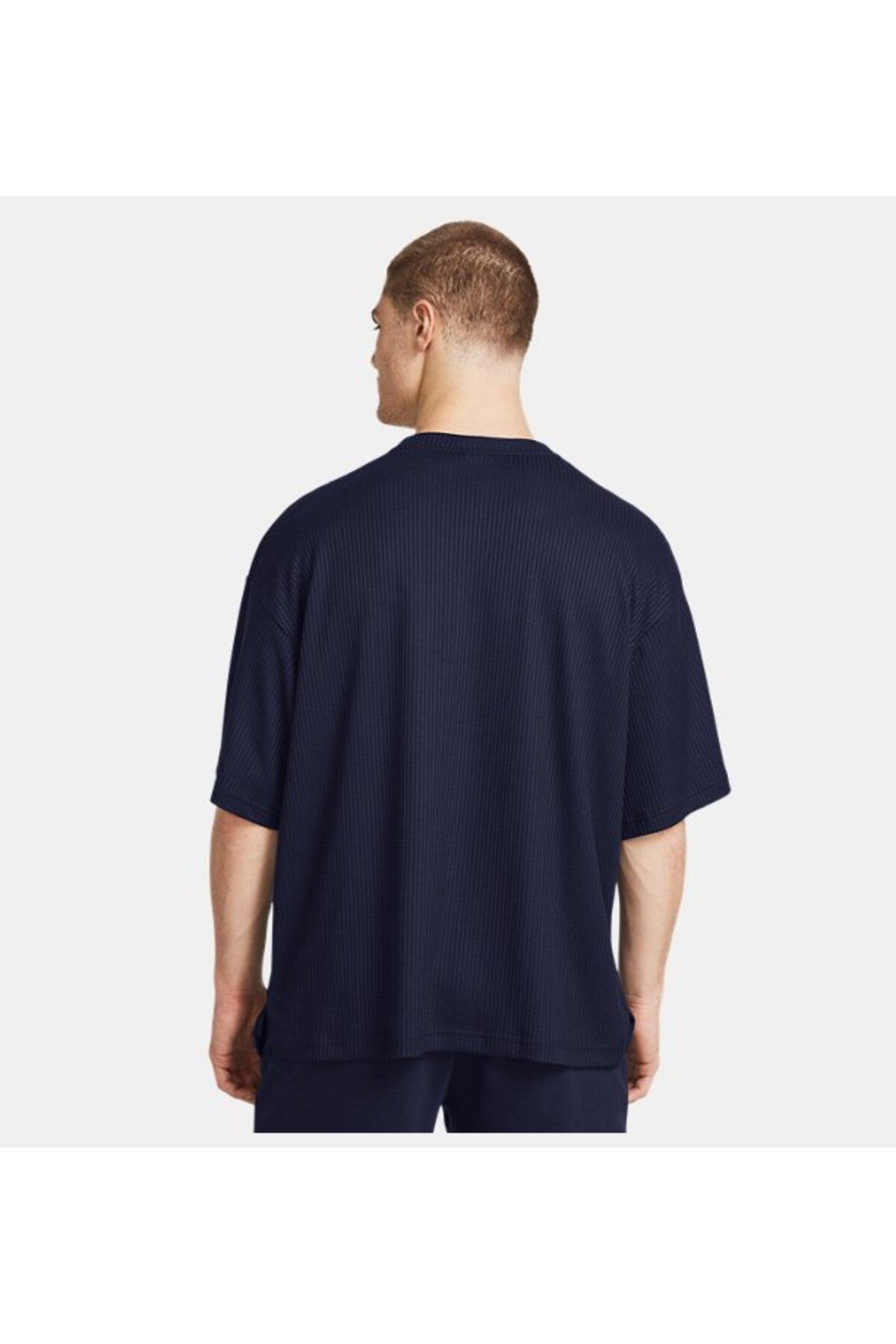 تی شرت ورزشی آبی مردانه خدمه وافل رقیب UA 1383106 410 Under Armour