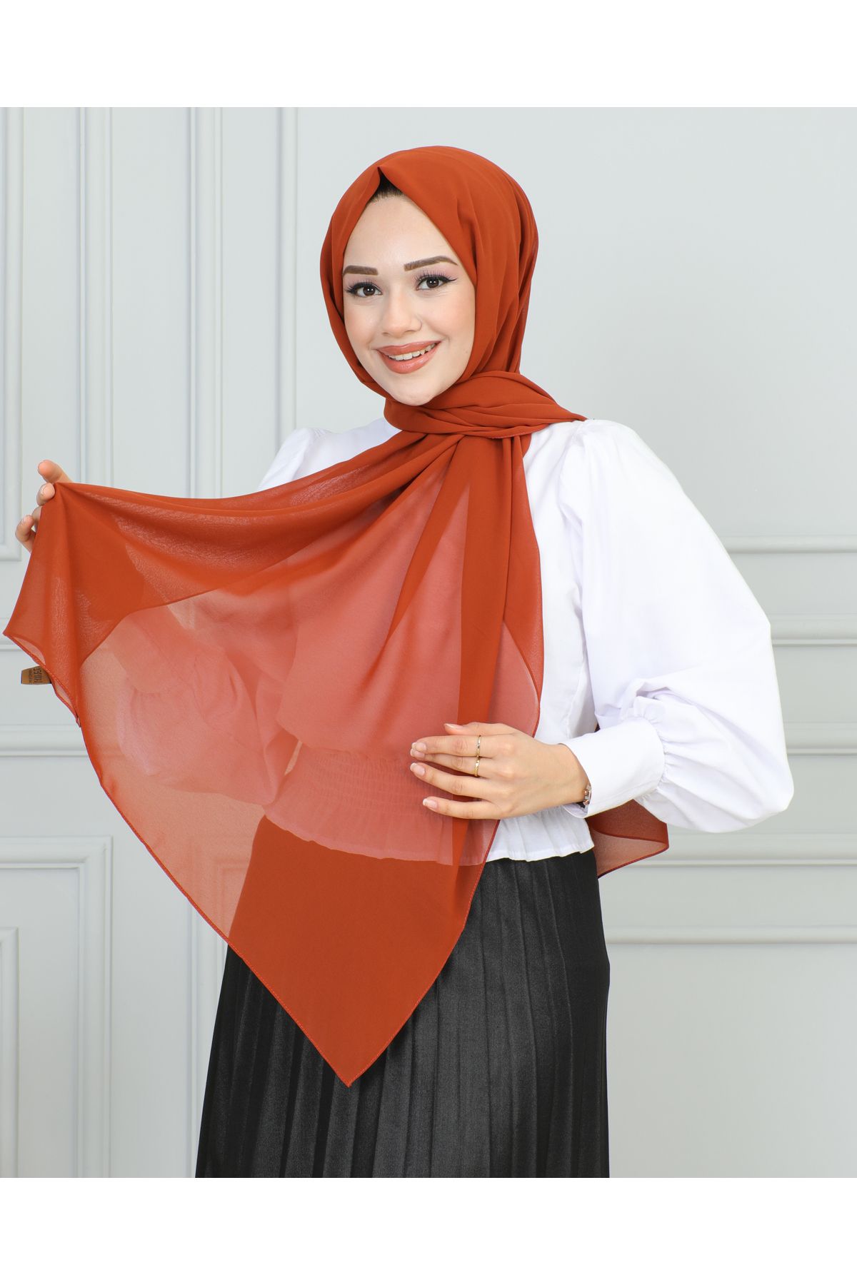 JAWEL SHAWL Шифоновая шаль-1942 Плитка T3720