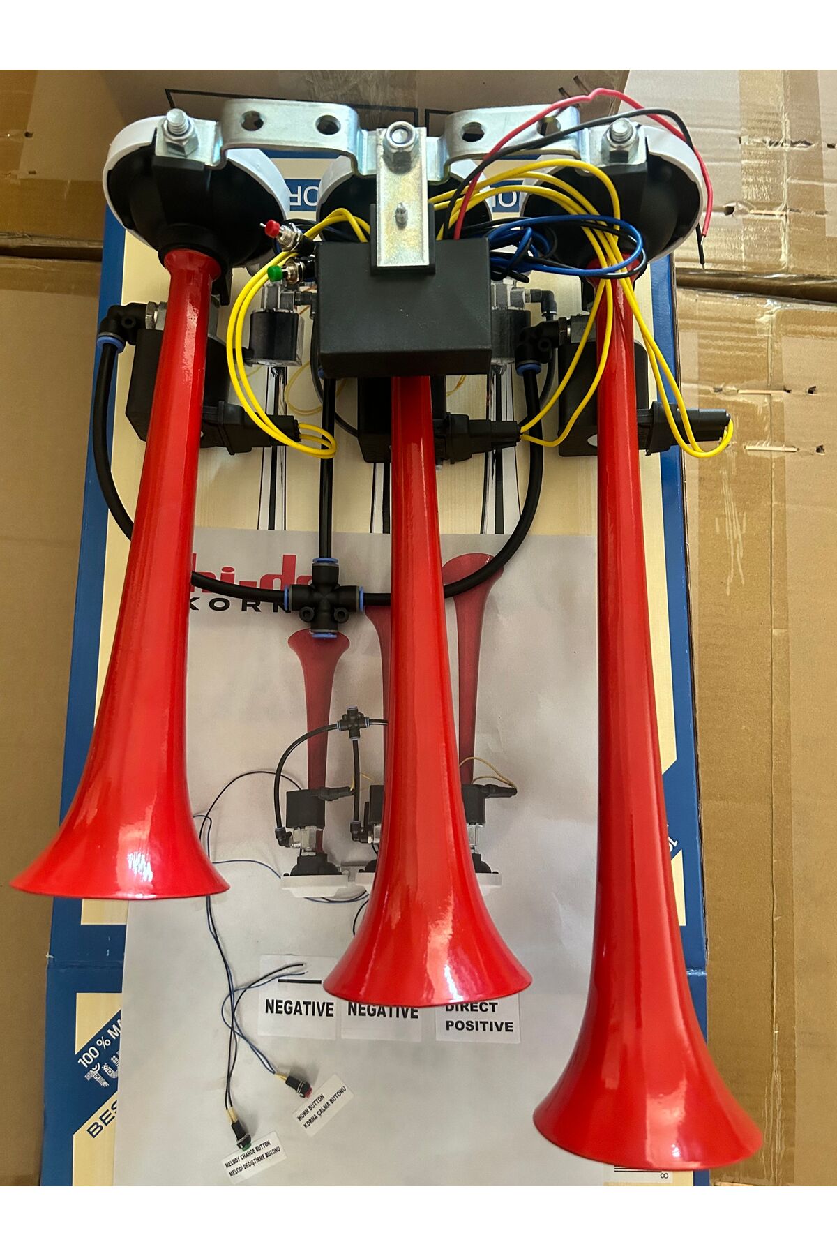 GUMUSONLINE 12 MELODİLİ ARAP KORNA 12 VOLT 3 BORULU HAVALI KORNA