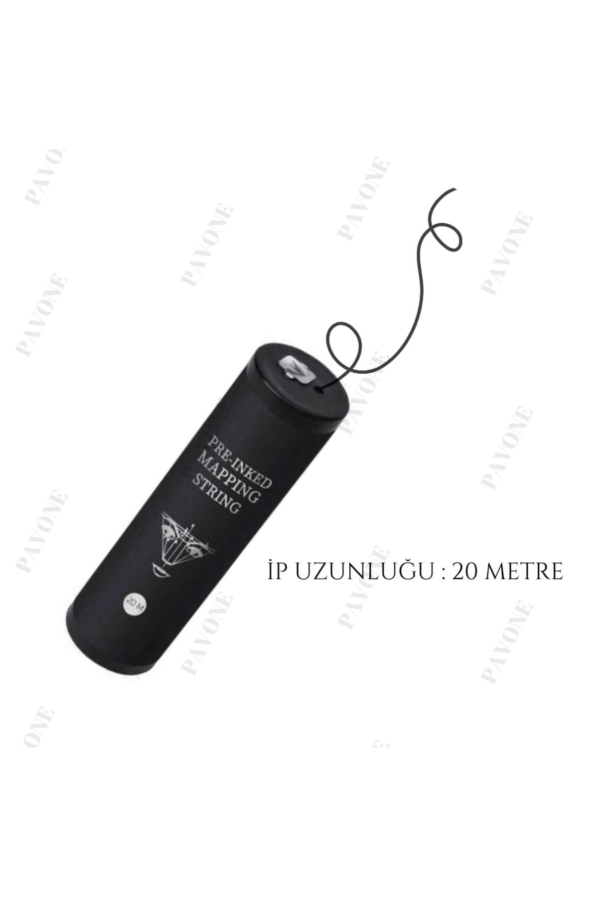 طناب طرح ابرو رنگ شده - طناب نقشه کشی تثبیت ابرو - طناب اندازه گیری میکروبلیدینگ 20 متر سفید Pavone