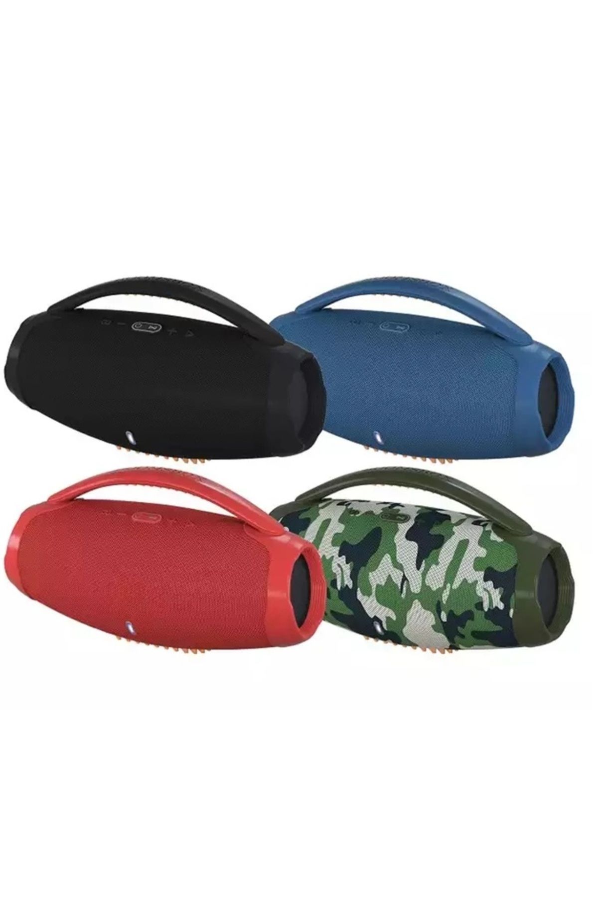 Booms Box3 Bluetooth Speaker Şarjlı Led Işıklı Kablosuz Hoparlör Siyah #4