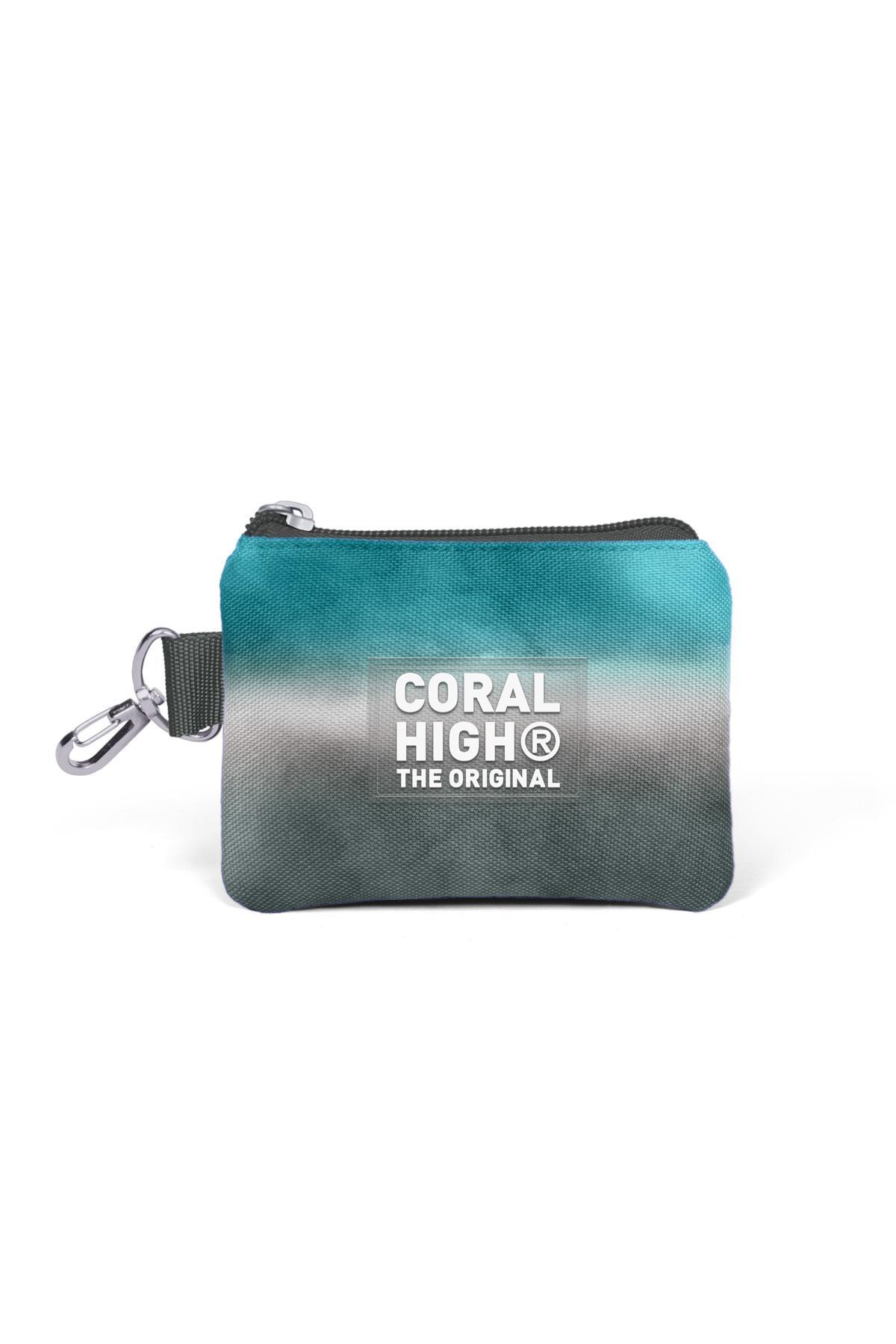 Kids Turquoise Grey Batik Coin Bag 21897