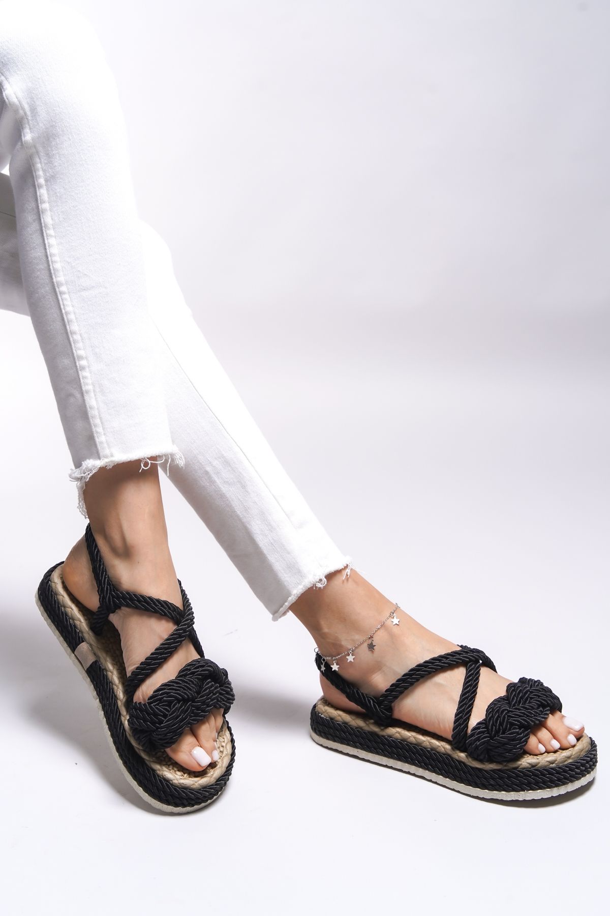 Riccon-Schwarze Sandalen für Damen von Jessinalyn – Modell 0012104 2