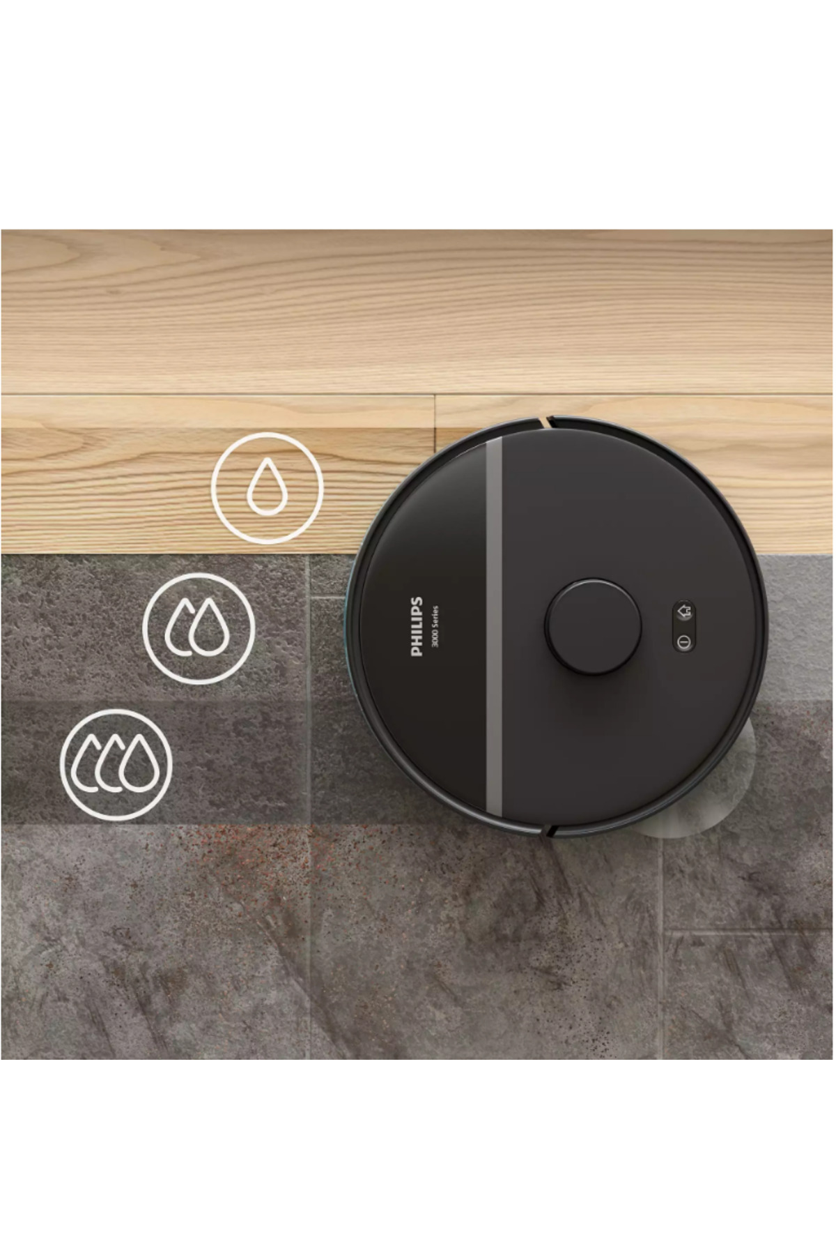 Philips Robot Süpürge Vacuum Cleaner Akıllı Siyah Islak Kuru Robot