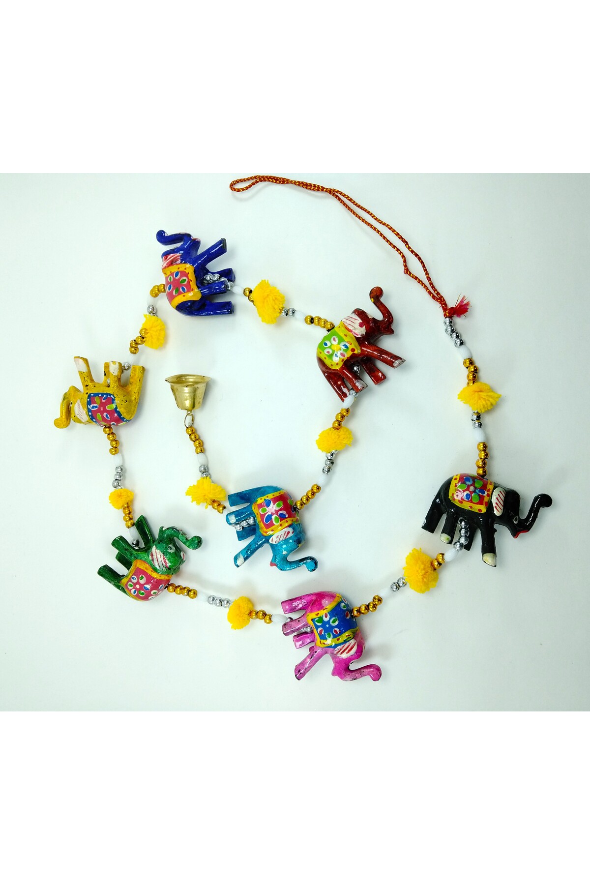 Elephant Evil Eye Bead Wall Decor Handmade Decorative Souvenir