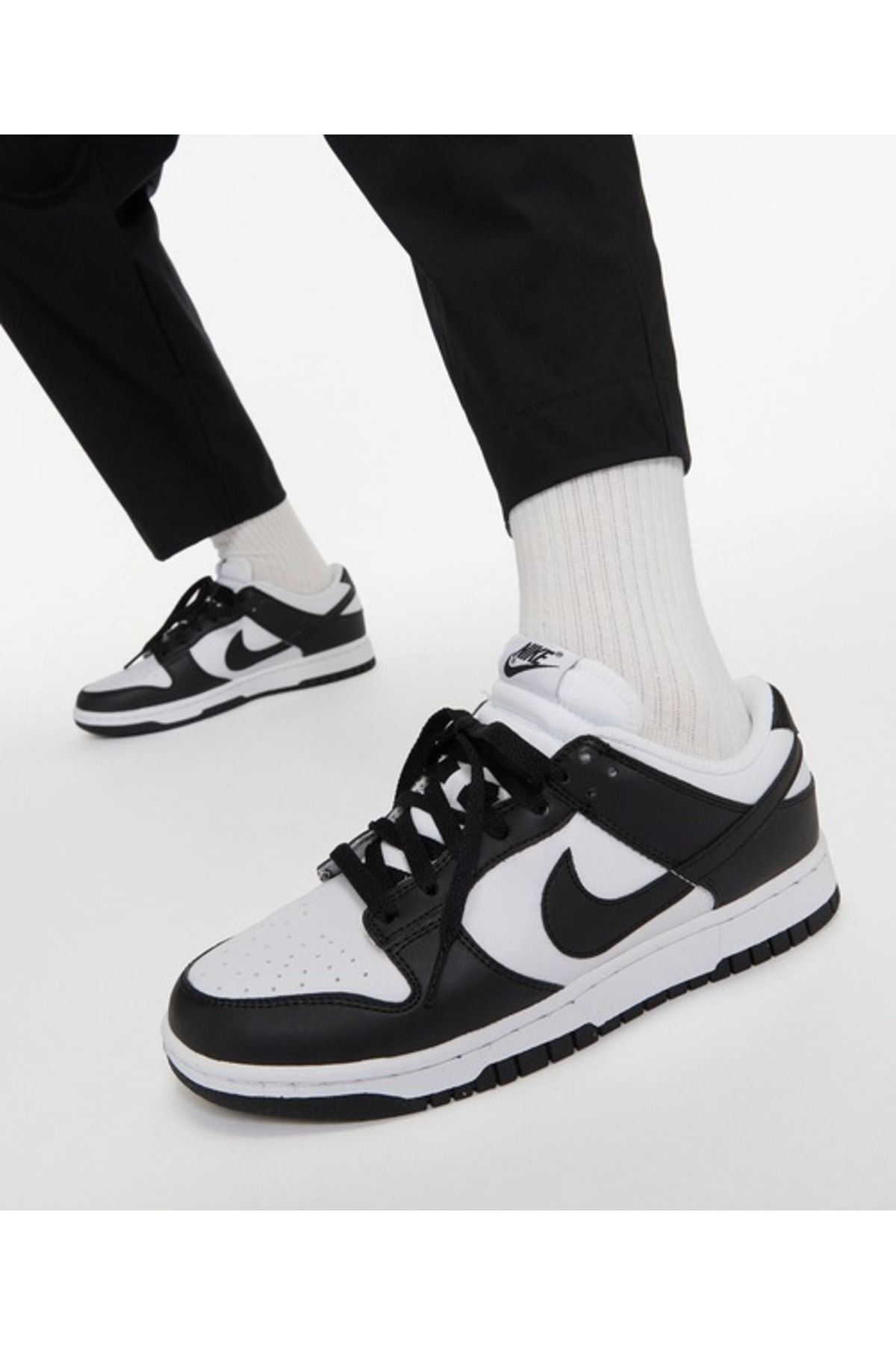 Dunk Low Next Nature سفید مشکی Nike نایکی اورجینال - تصویر 7