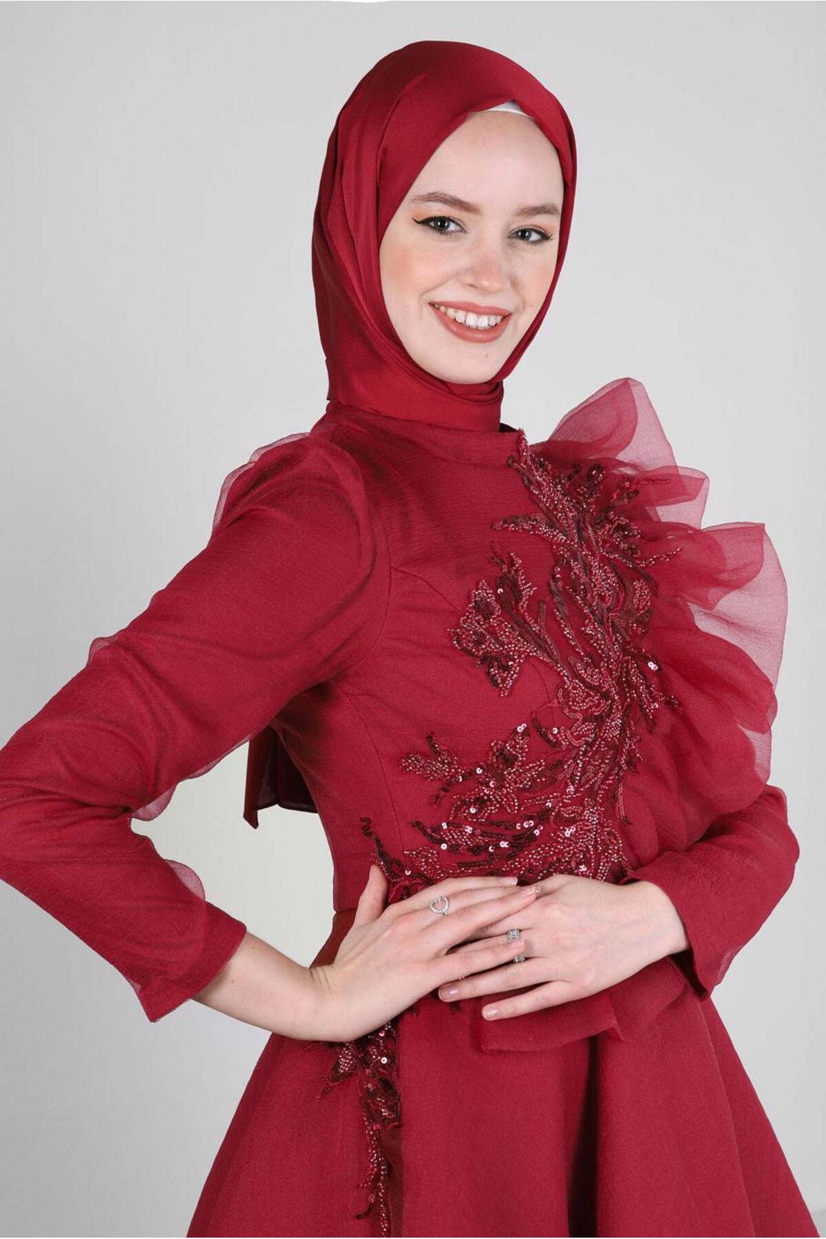 مانتو ابایا زنانه آلوینا | TYCD55A11N170790308306791 Alvina - Image 2