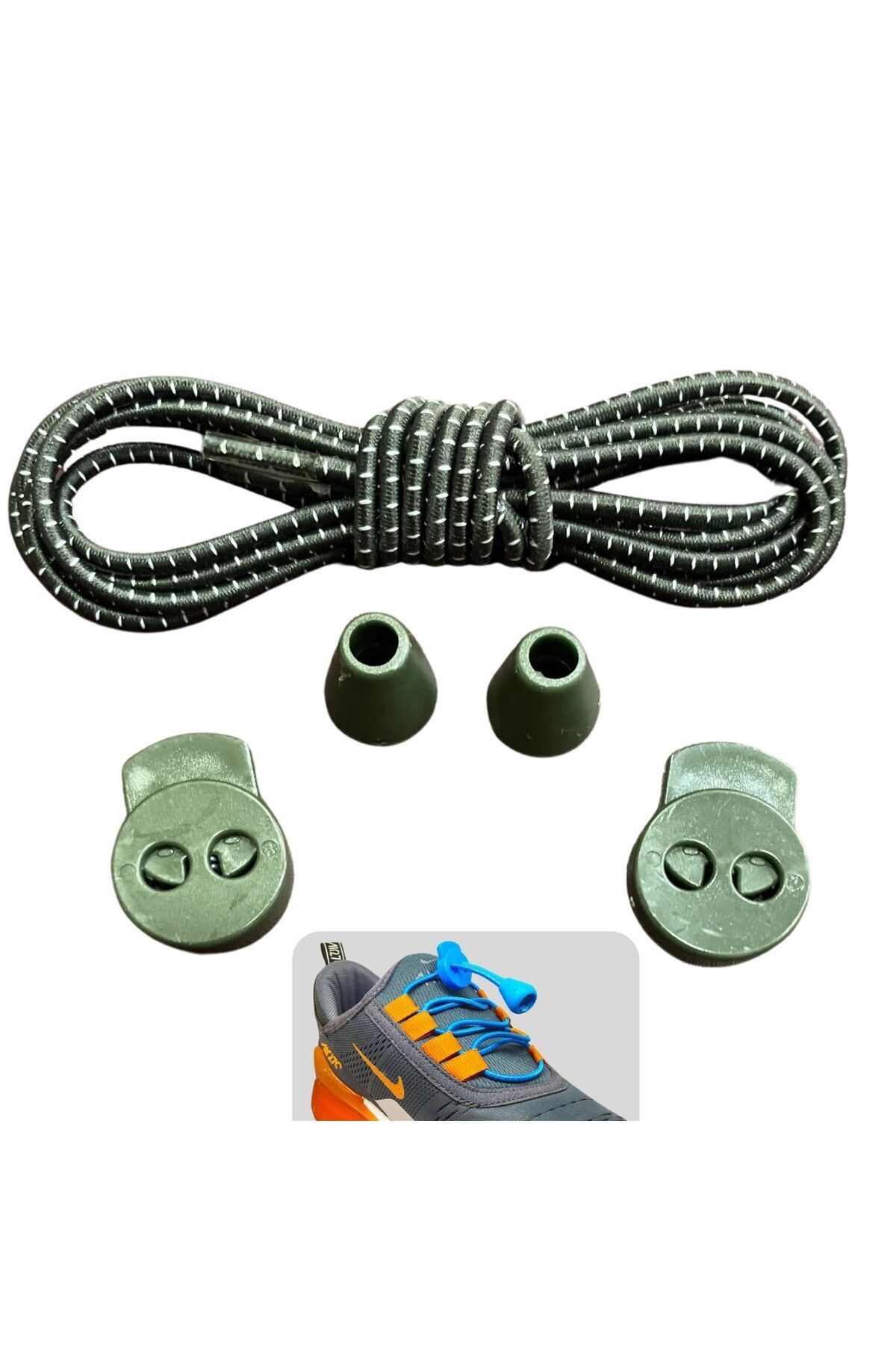 Palwin-Round and Elastic Smart - New Generation Non-Tie Shoelaces 100 cm, 1 Pair 2