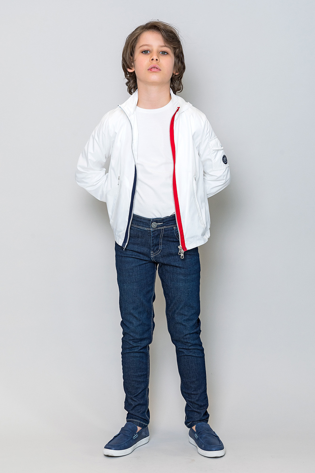 incity-Boy's Shiny Fabric Raincoat 6