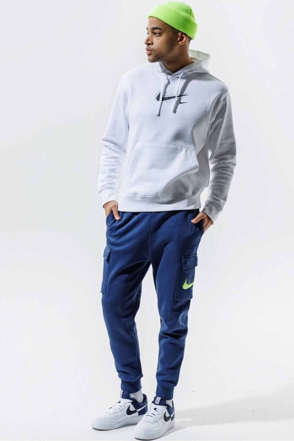 Nike Air Sportswear Clup Hoodie White Standart Fit Kesim Beyaz Erkek Sweatshirt Fiyat Yorumlar Trendyol