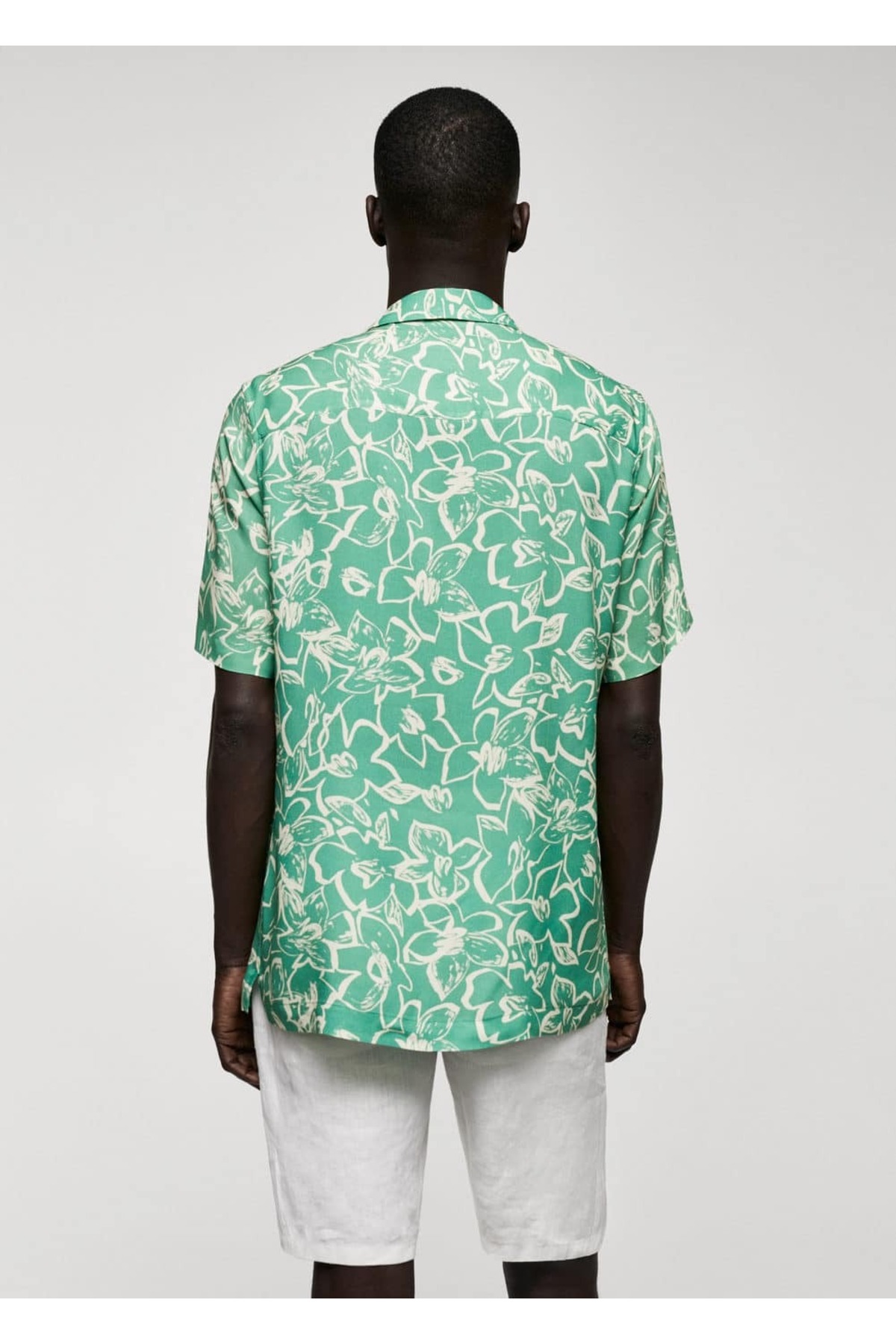 پیراهن مردانه سبز منگوMANGO Man | 57040787 اورجینال - تصویر 4