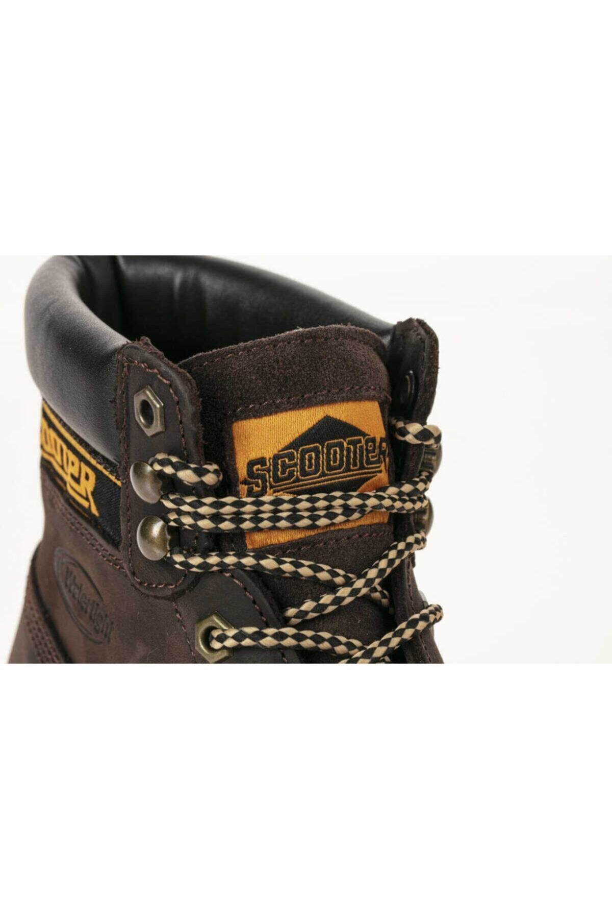Scooter-Waterproof Leather Brown Men's Boots M5130nka 44 4