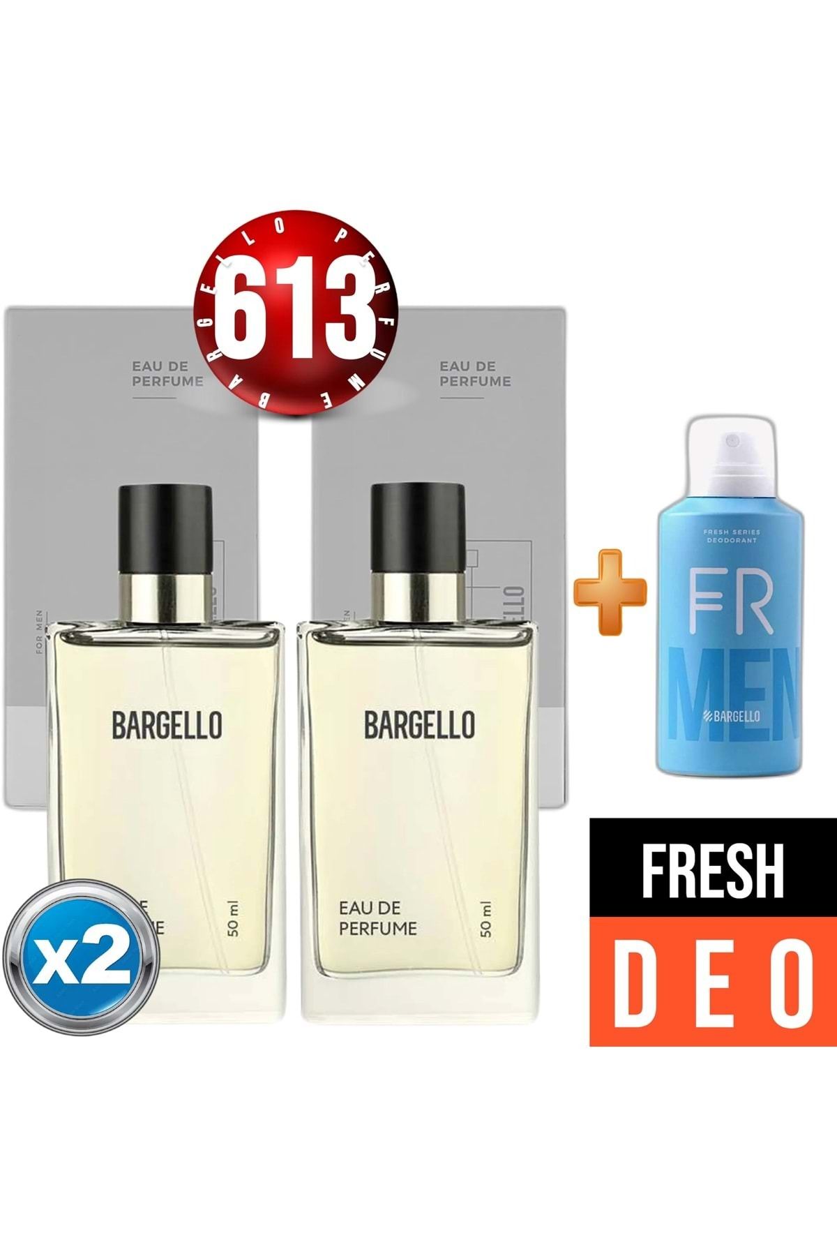 عطر 613x2 (2 عدد) Fresh Bay 50 ml + Fresh Deodorant Bay 150 ml Bargello