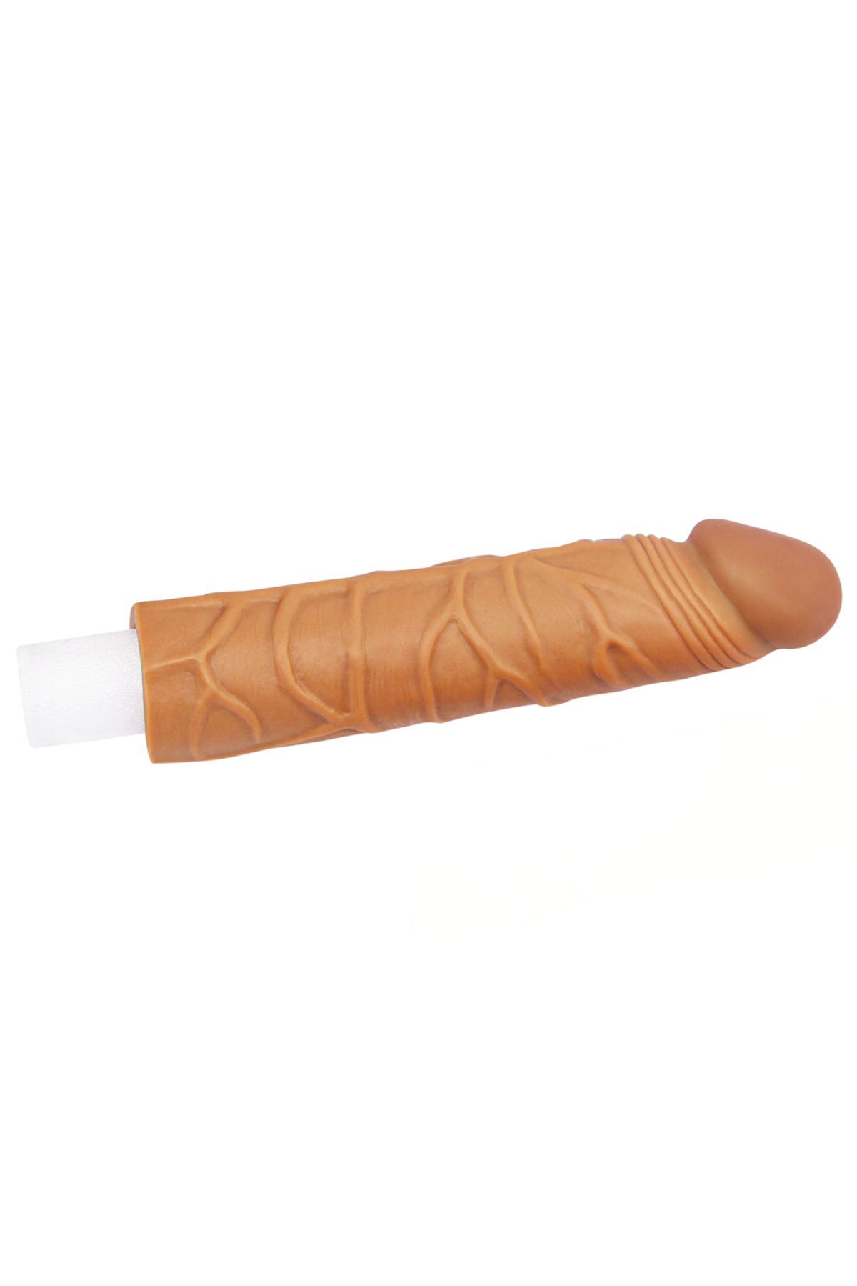 X-tender Uzatmalı 2.5 Cm Dolgulu Realistik Penis Kılıfı + Jel 5