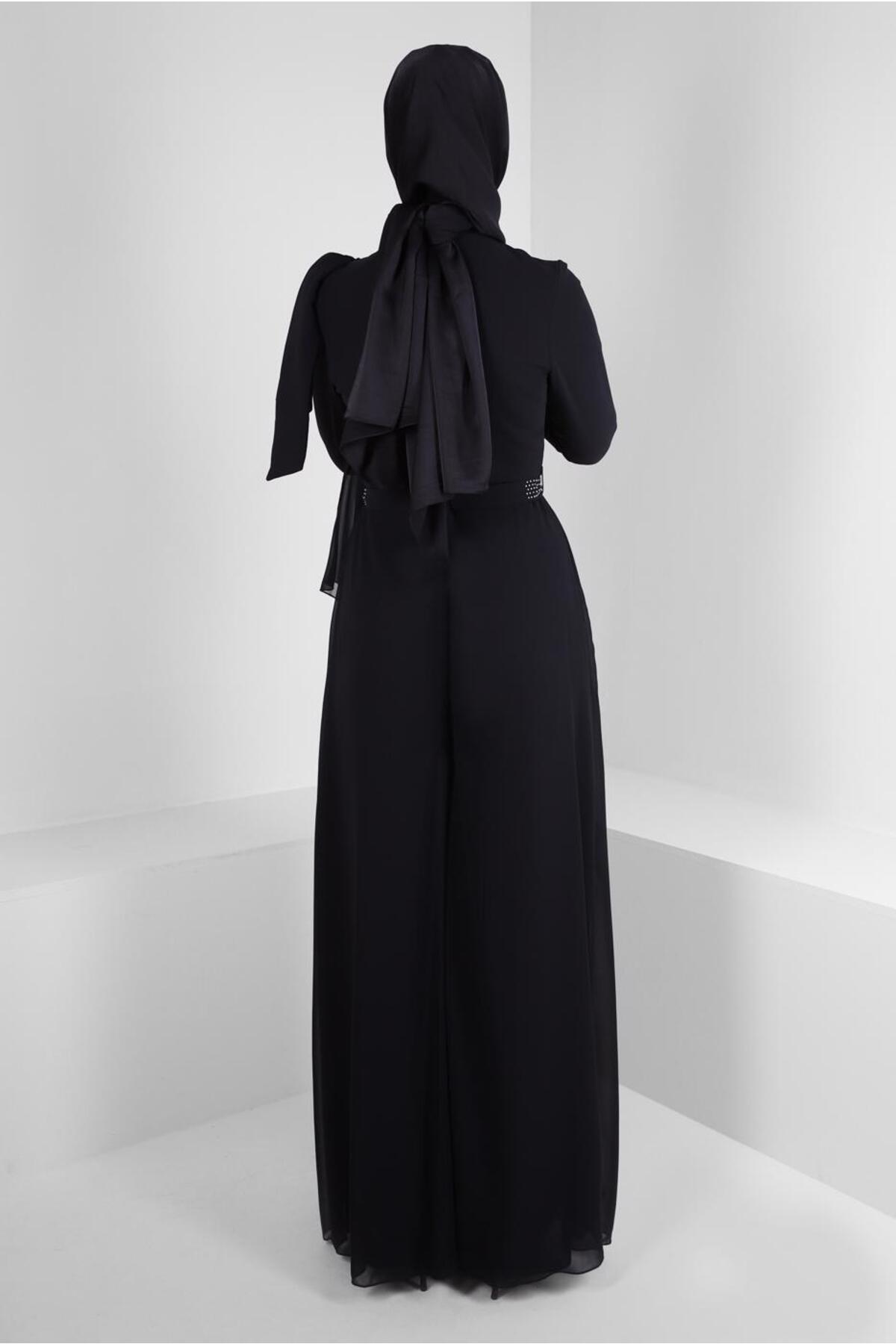 مانتو ابایا زنانه آلوینا | 23YABL0050392 Alvina - Image 3