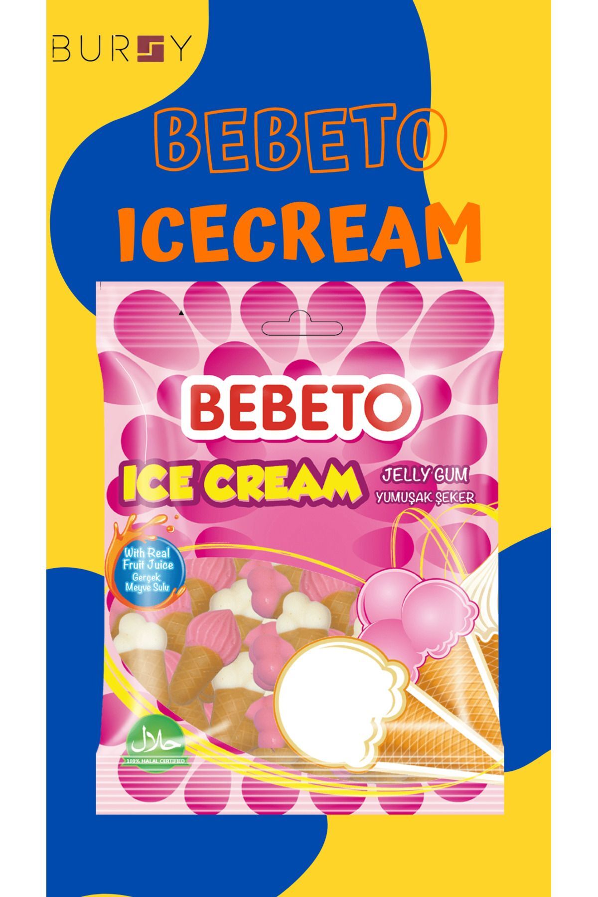 BEBETO Ice Cream Jelly 80 GR (12 ADET) Jelibon Fiyatı, Yorumları Trendyol