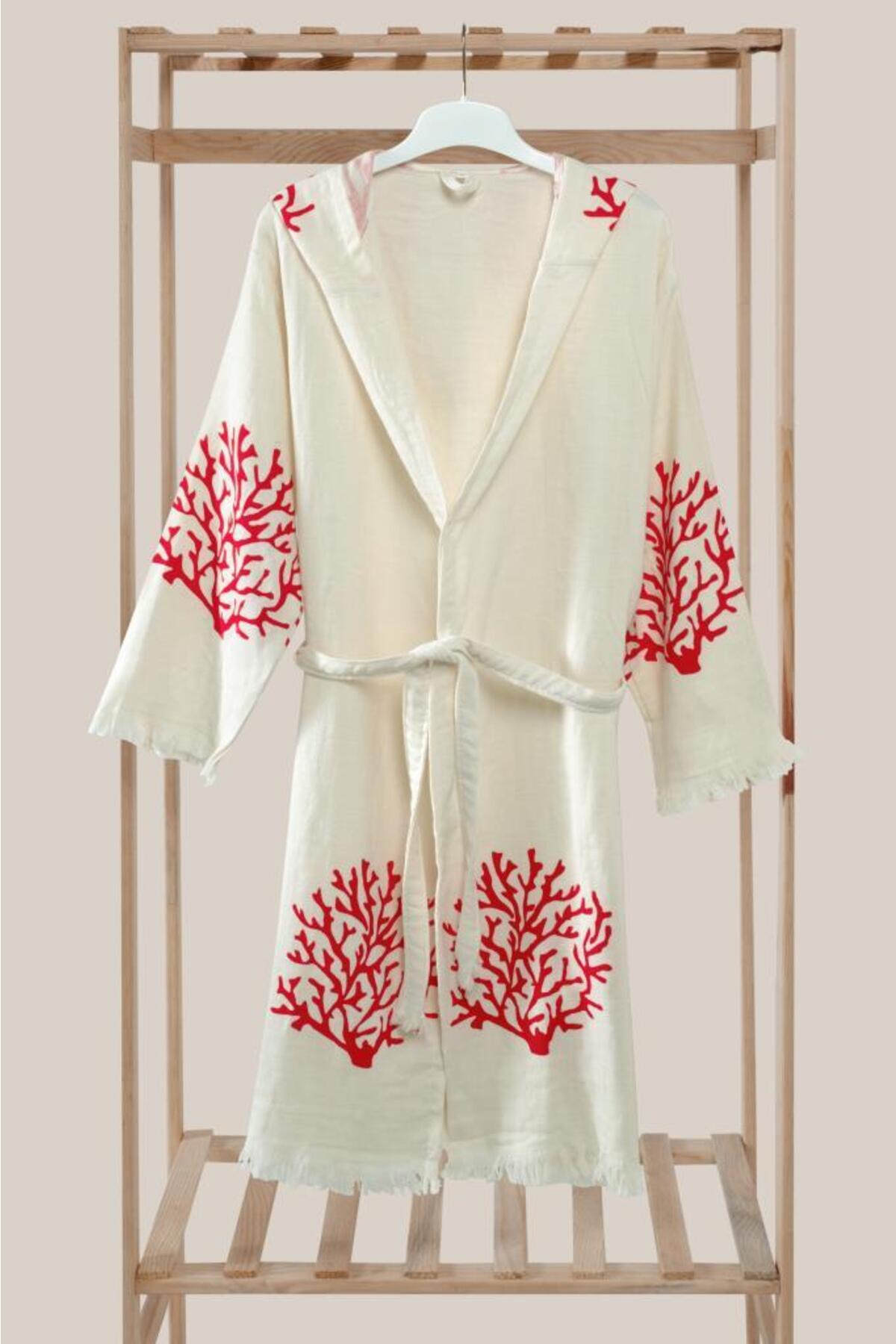 Mulberry Müslin Organik Plaj Elbisesi Bornoz