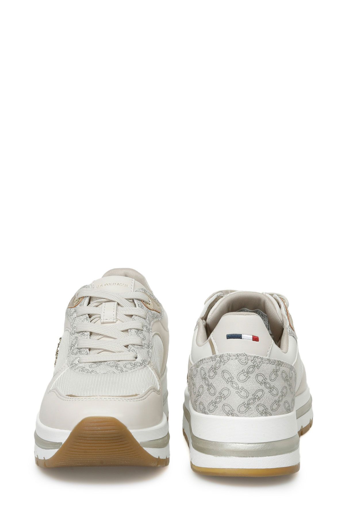 اسنیکر نود زنانه کفش ورزشی Beige اورجینال U.S. Polo Assn.