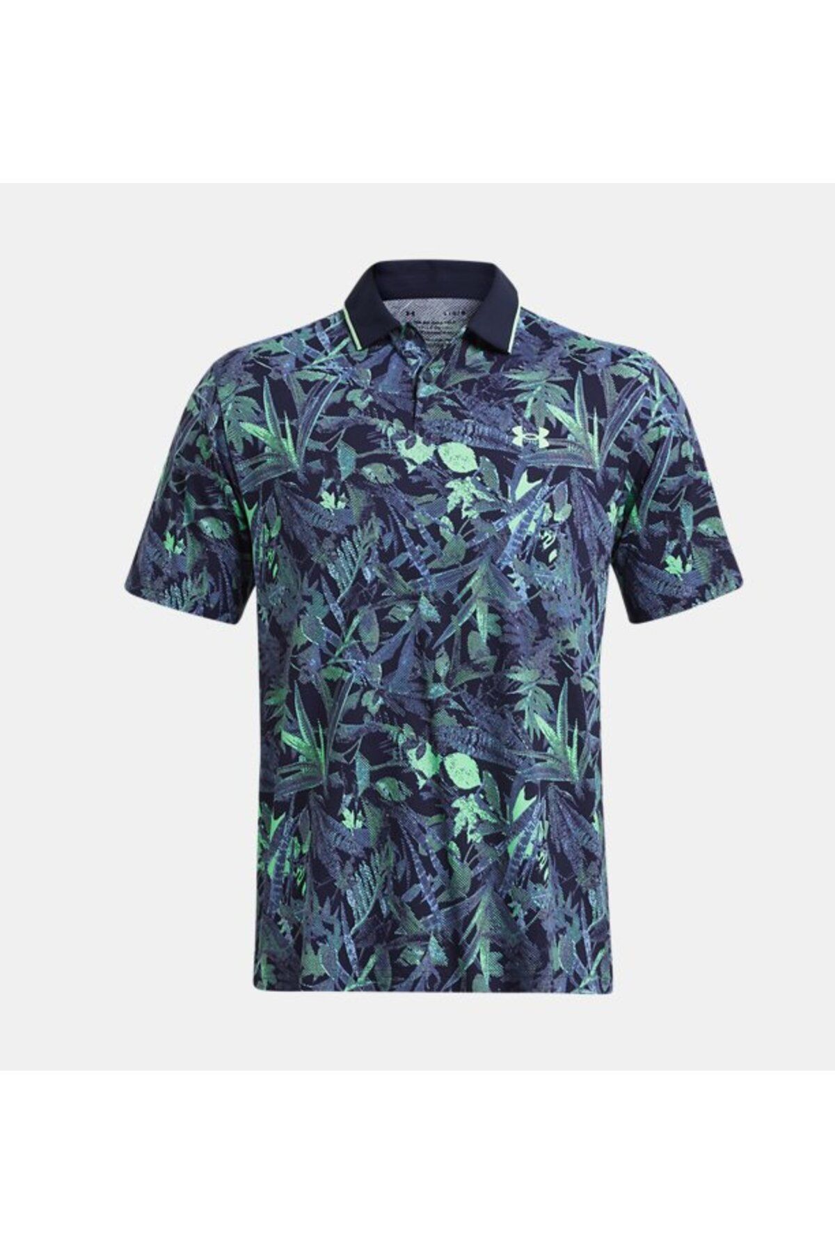 تی شرت ورزشی آبی مردانه EDGE POLO 412 اورجینال Under Armour