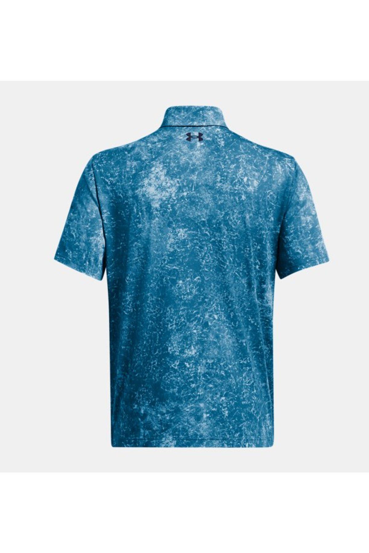 تی شرت ورزشی آبی مردانه UA 3.0 چاپی POLO 406 Under Armour