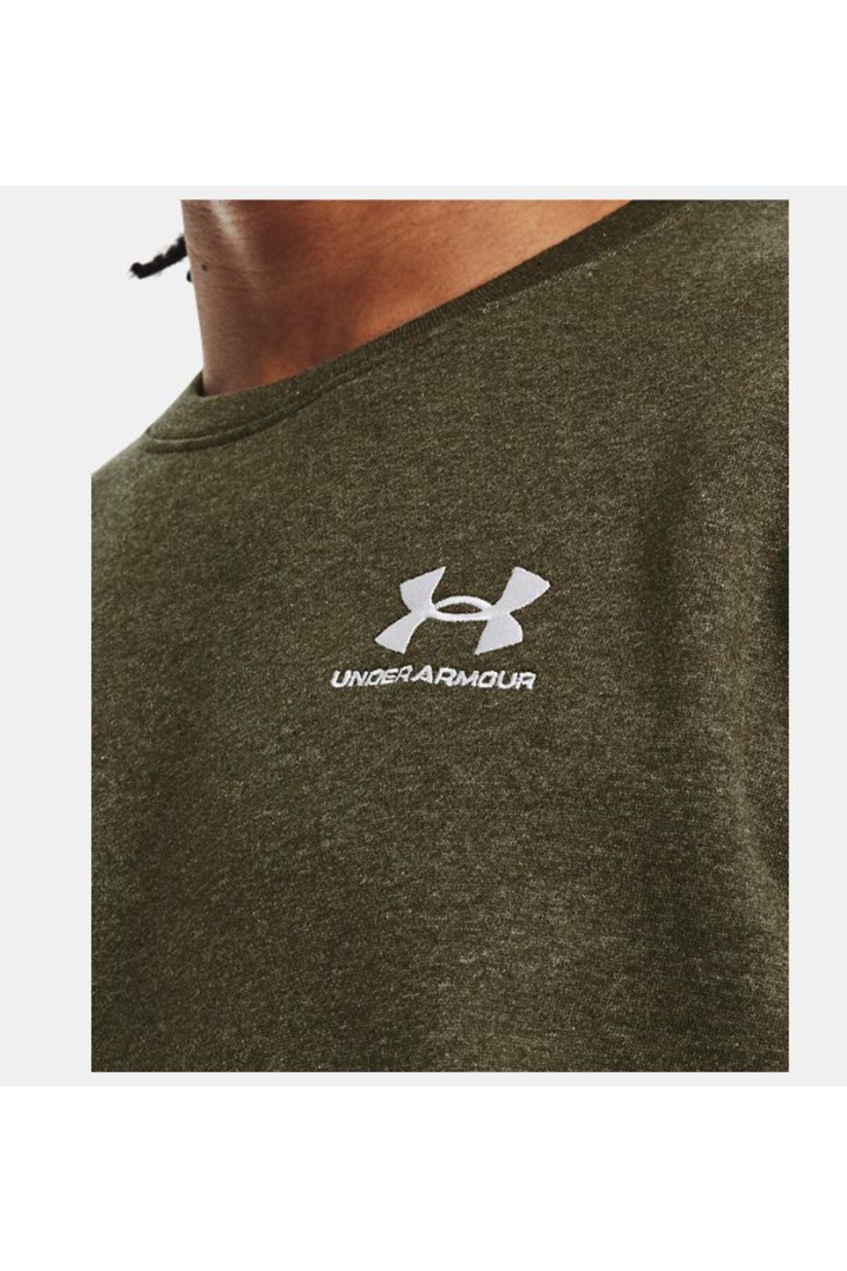سویشرت ورزشی سبز مردانه یقه دوچرخه ضروری در UA 1374250 391 Under Armour