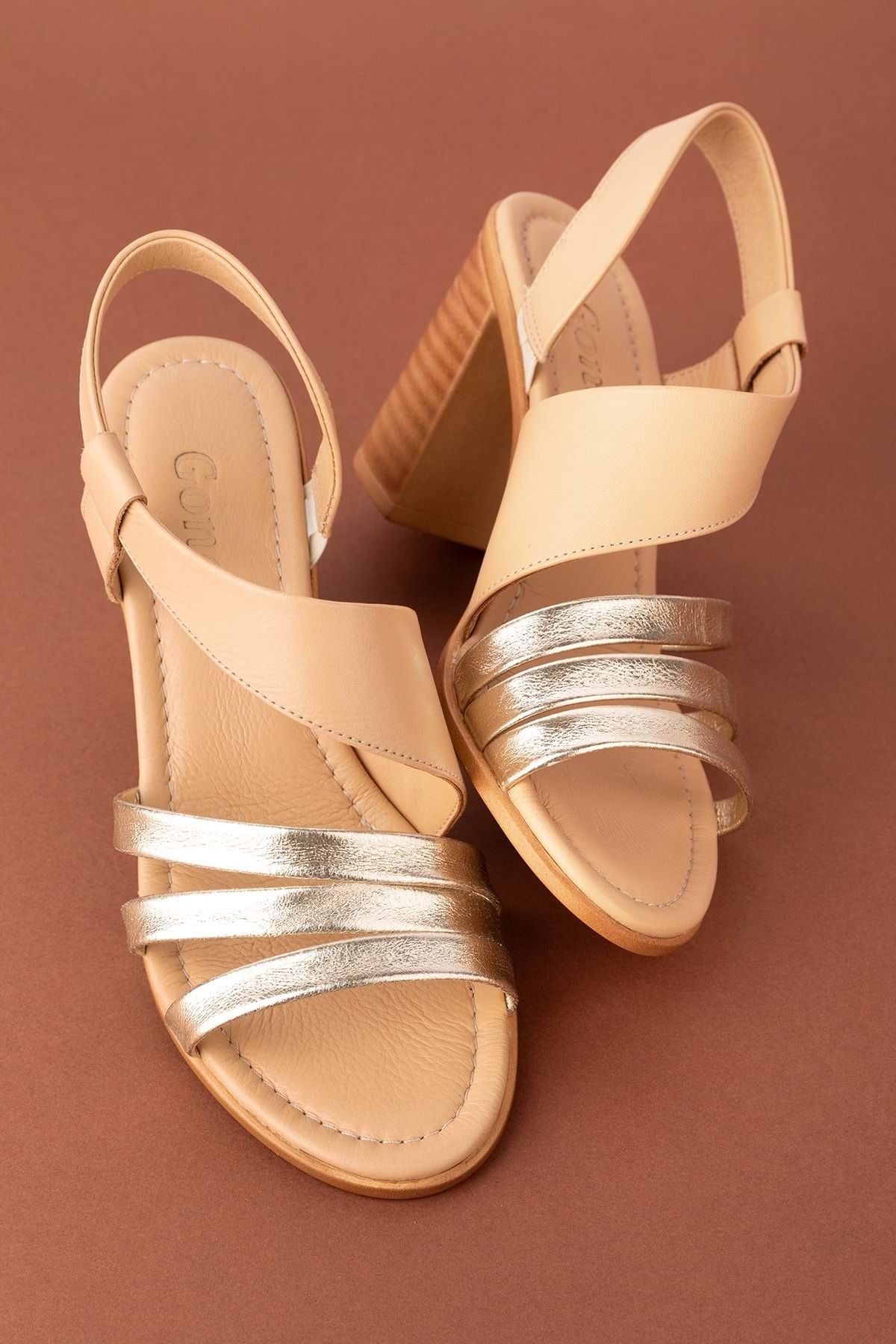 Gondol-Pantofi eleganti de damă din piele naturală cu toc Tlh.603 2
