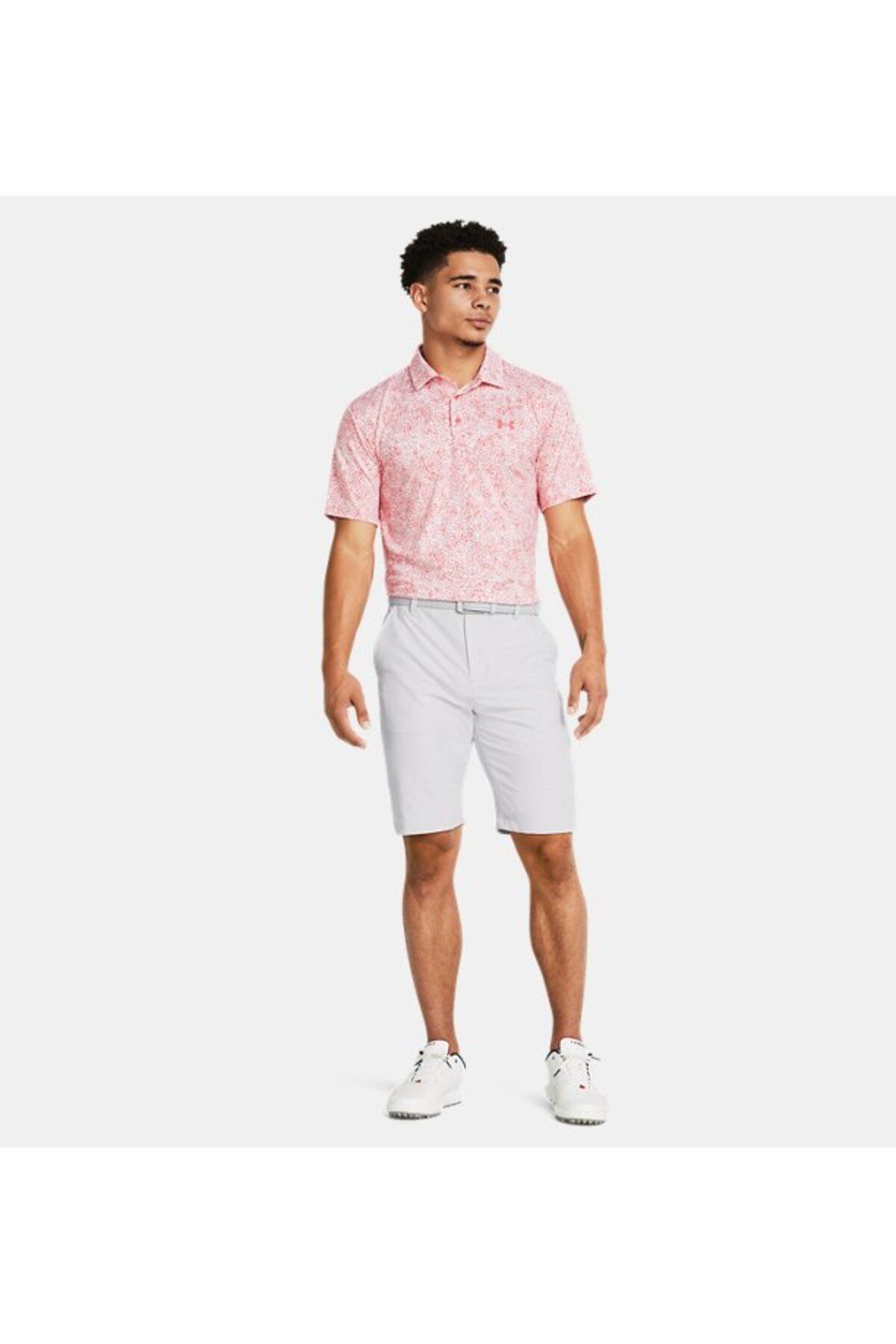 تی شرت ورزشی صورتی مردانه MALE UA 3.0 طرح دار چوگان 811 Under Armour