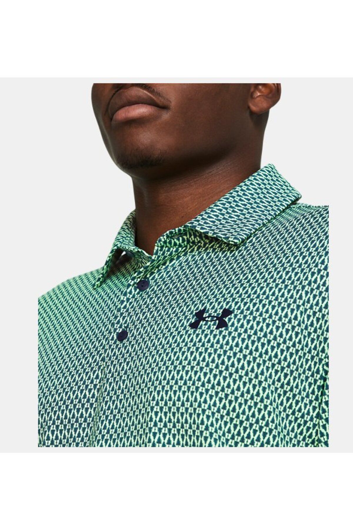 تی شرت ورزشی سبز مردانه Playoff 'S UA 3.0 چاپی Polo 1378677 350 Under Armour