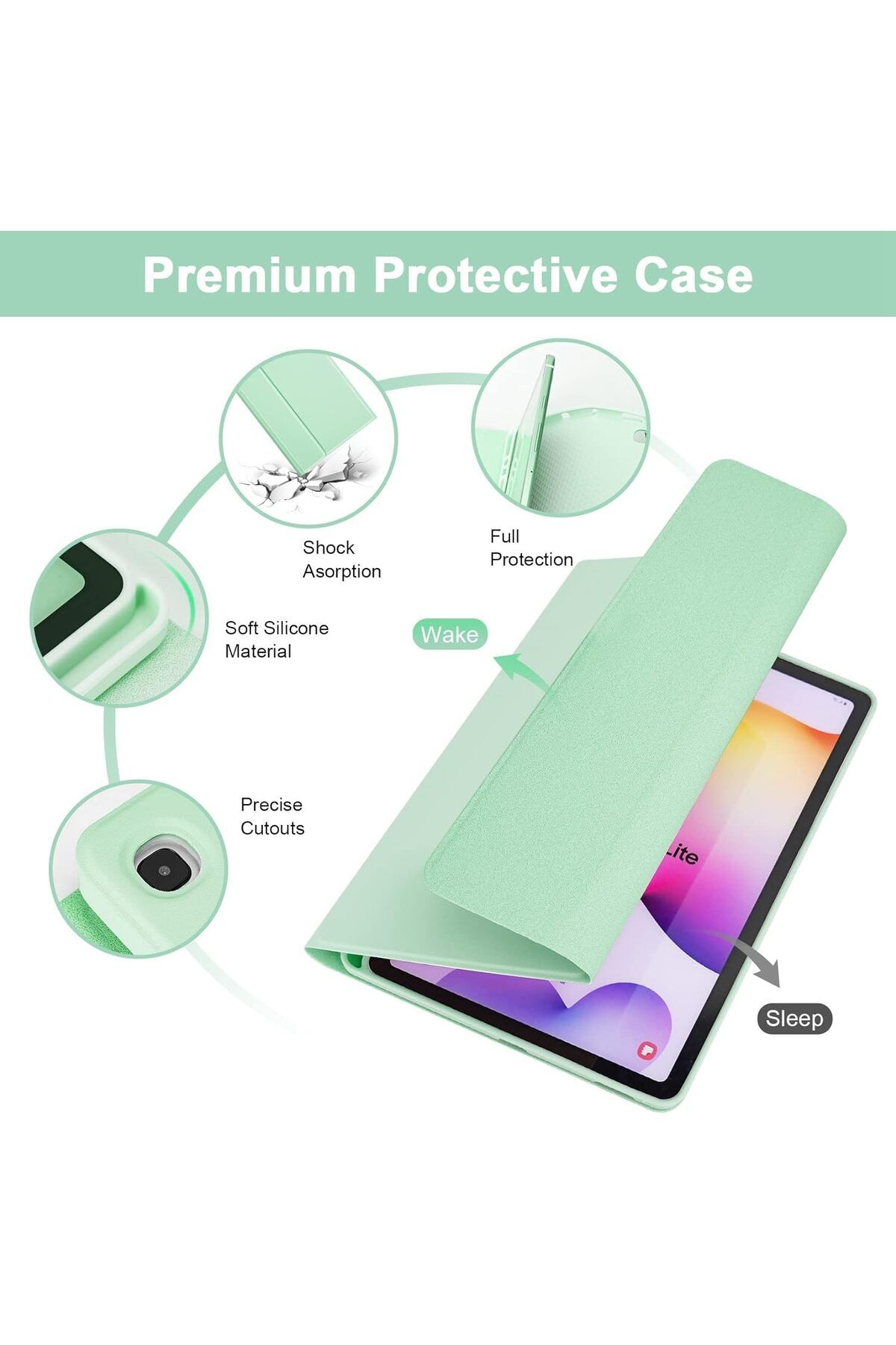 ESR-Apple iPad Air 11 2024 6thGeneration M2 Chip - RGB Illuminated Turkish Qwerty Keyboard Case 3