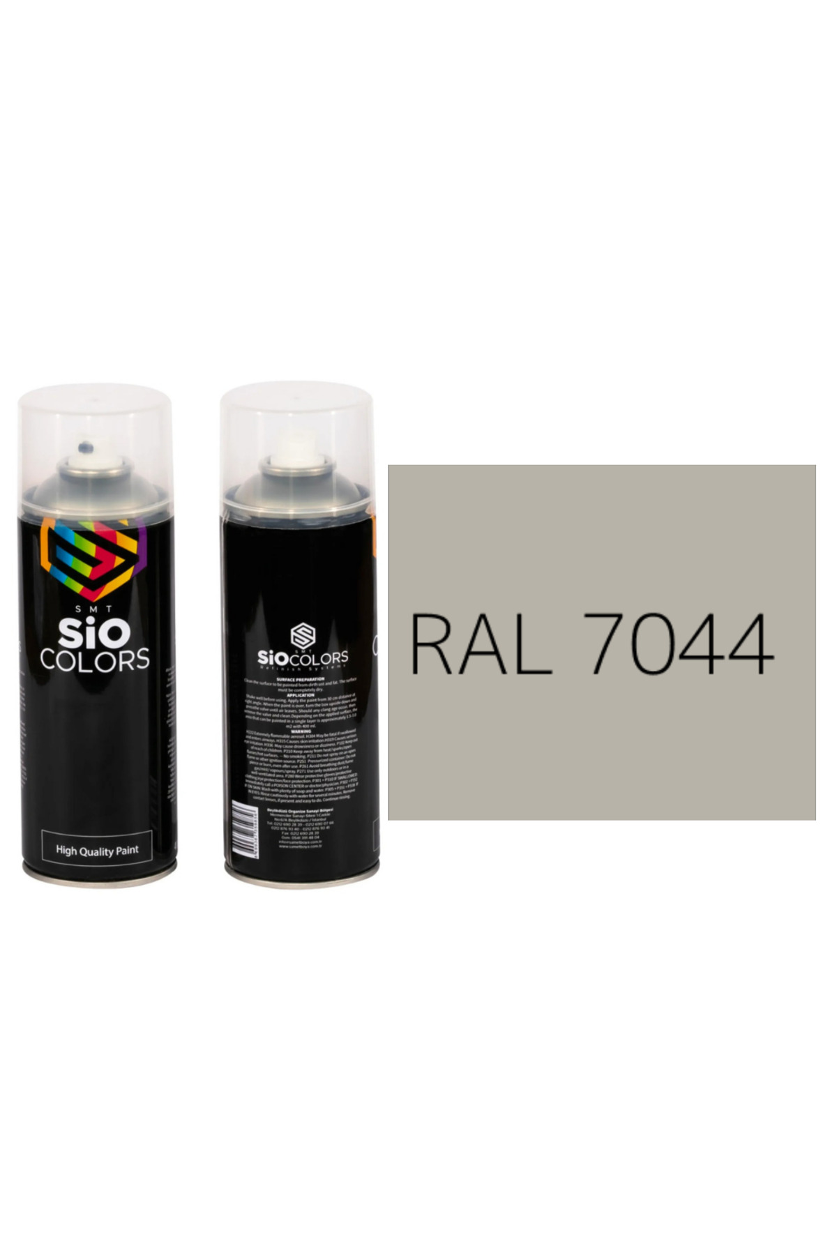 sıocolors EXTRA PİGMENTLİ ÖZEL YAPIM AKRİLİK SPREY BOYA 400 ML (GRİ TONLARI)(ARABA-METAL-AHŞAH-PLASTİK)