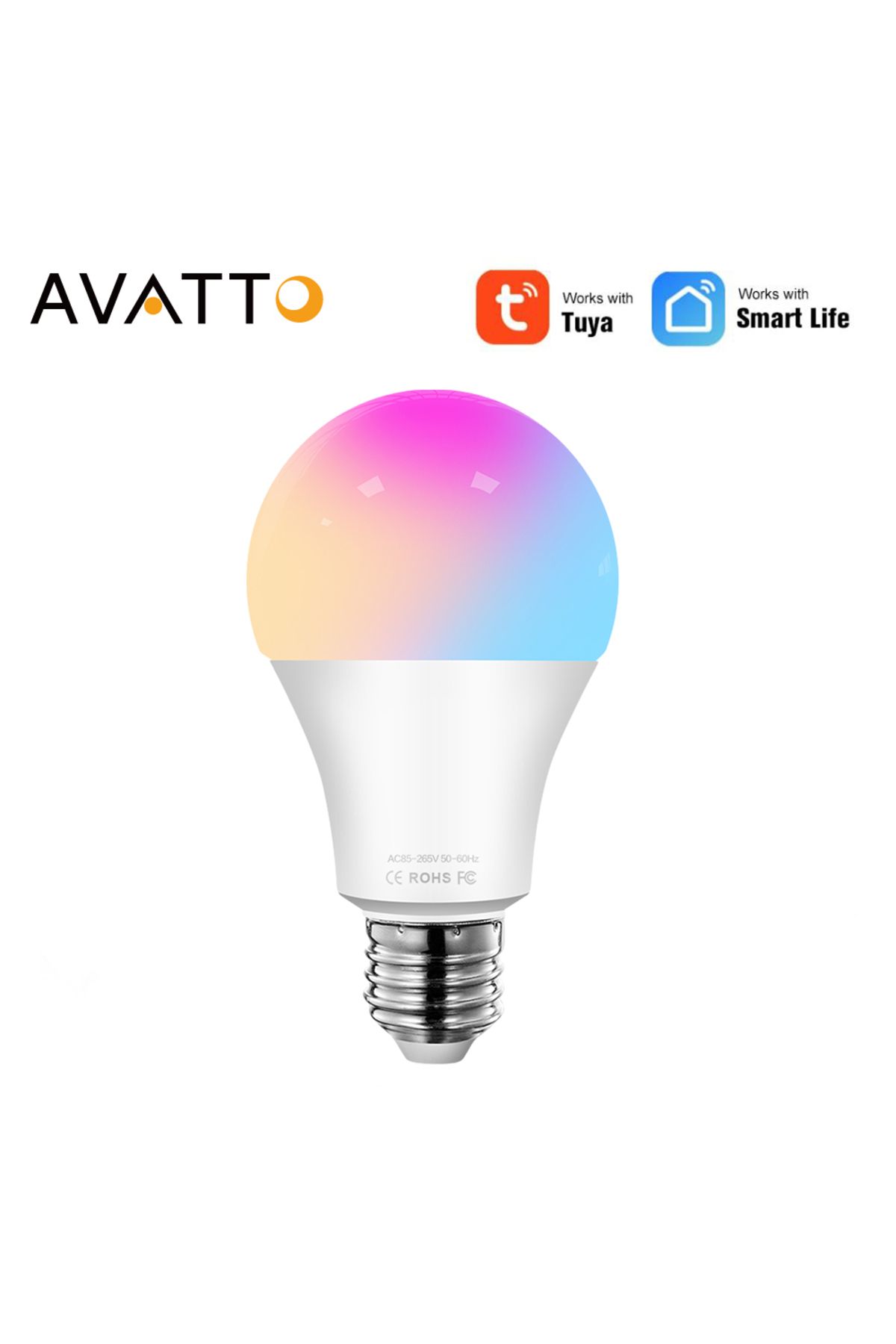 Choice-AVATTO Tuya WiFi Smart Light Bulb, E27 RGB LED Lamp Dimmable,Smart Life APP Remote Control, Voice... 8