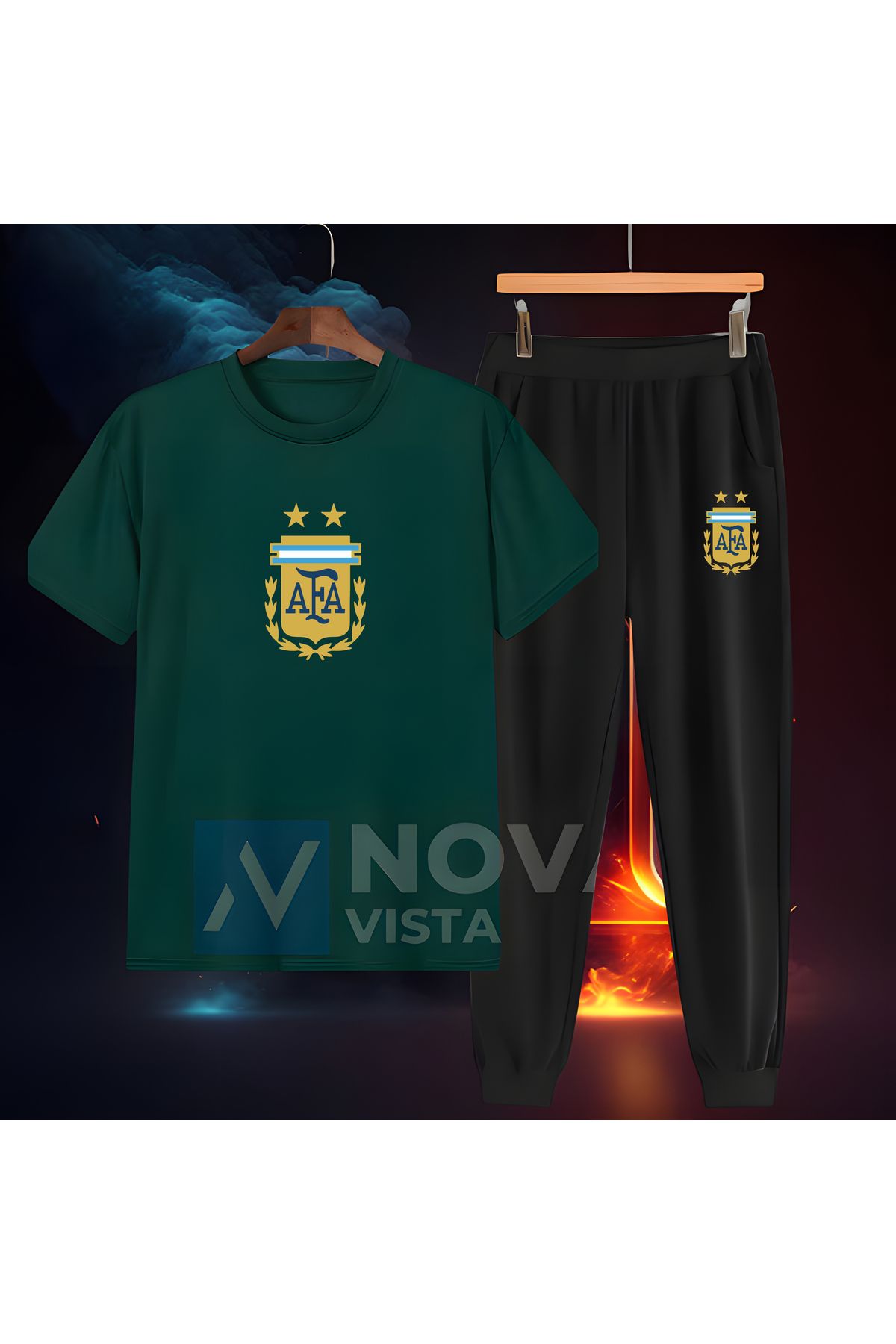 Biy Store-Diego Maradona Argentina Millitakim Jersey - Unisex Football T-Shirt and Tracksuit Set 2