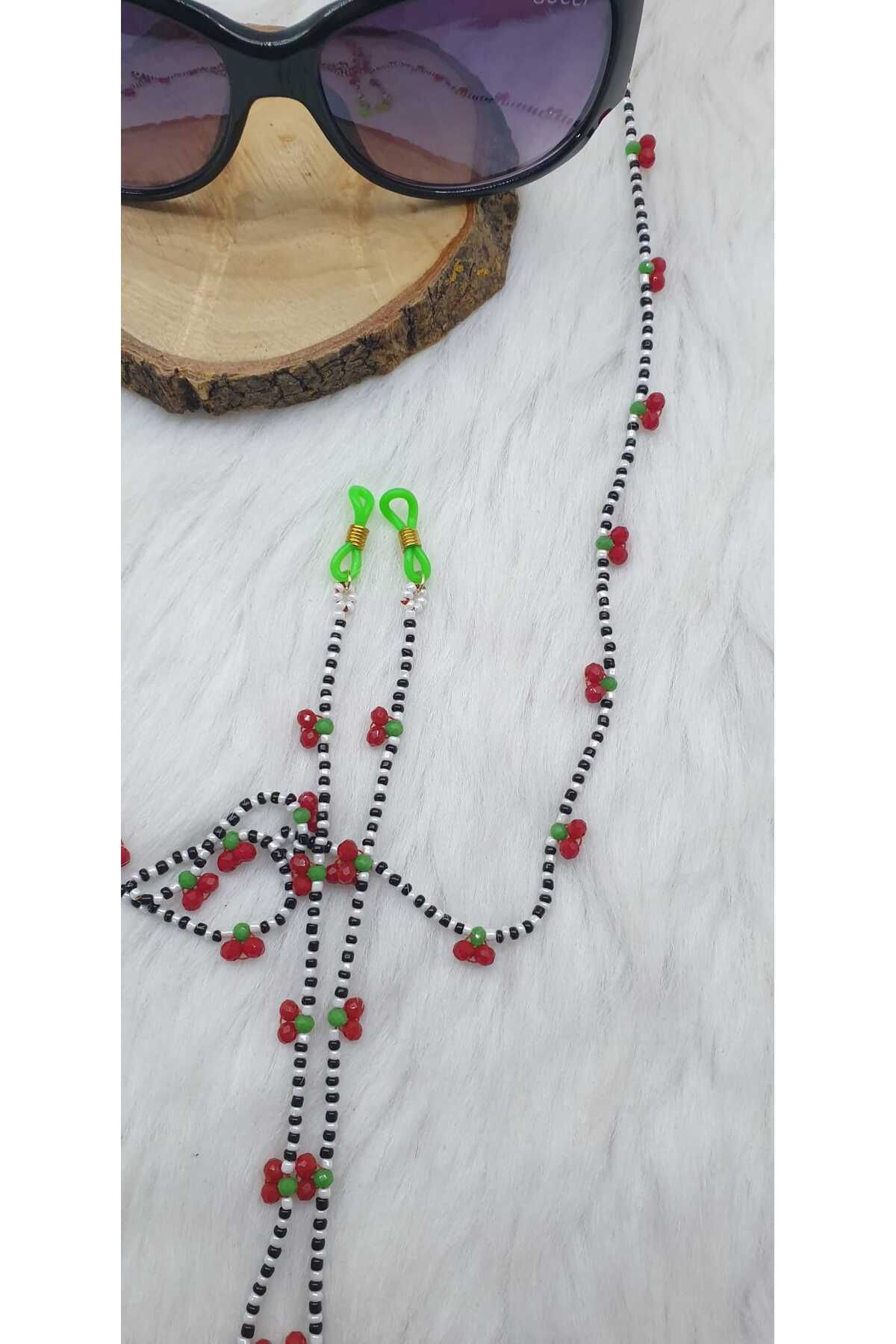 HAPPY HANDMADE-Set of 2 for Mother and Daughter - Cherry Sunglasses and Chain Gift 3