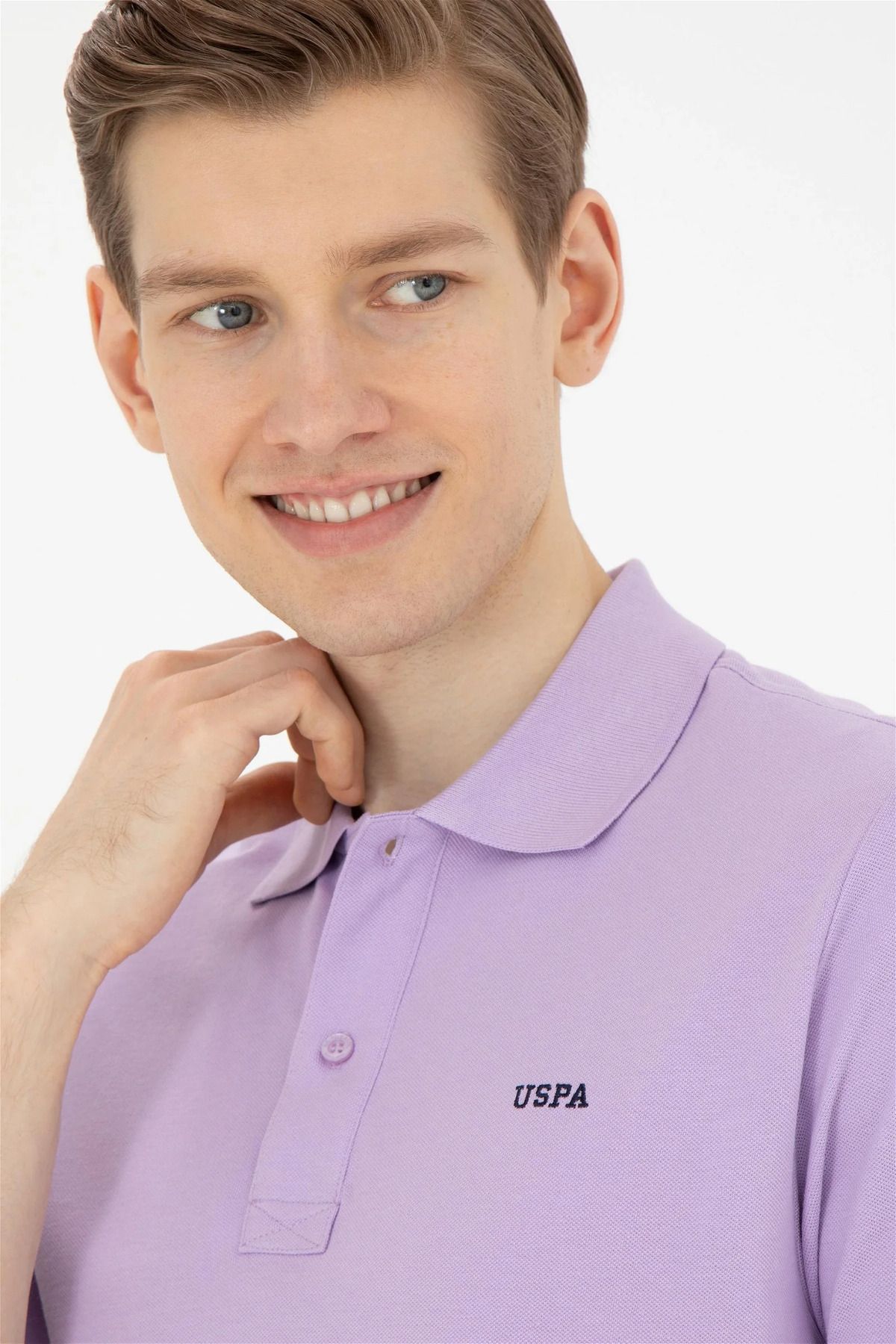 تی شرت یقه پولو قرمز مردانه پایه اصلی چوگان ASSN U.S. Polo Assn.