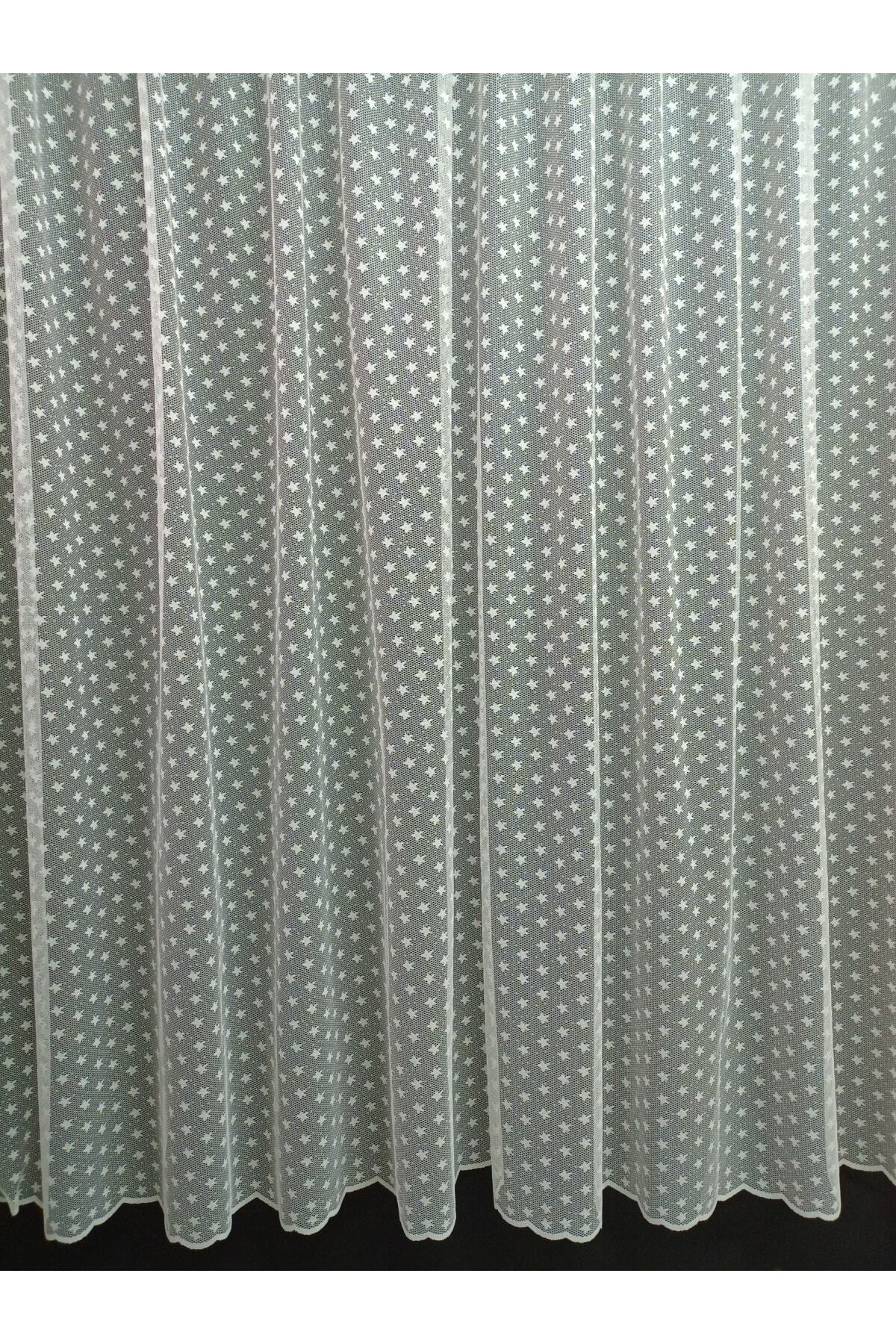 DNZEVGEREÇLERİ Çocuk Odası Küçük Yıldızlı Modern Tül Perde 1/2 Pile fotoğrafı 2 (önizleme)