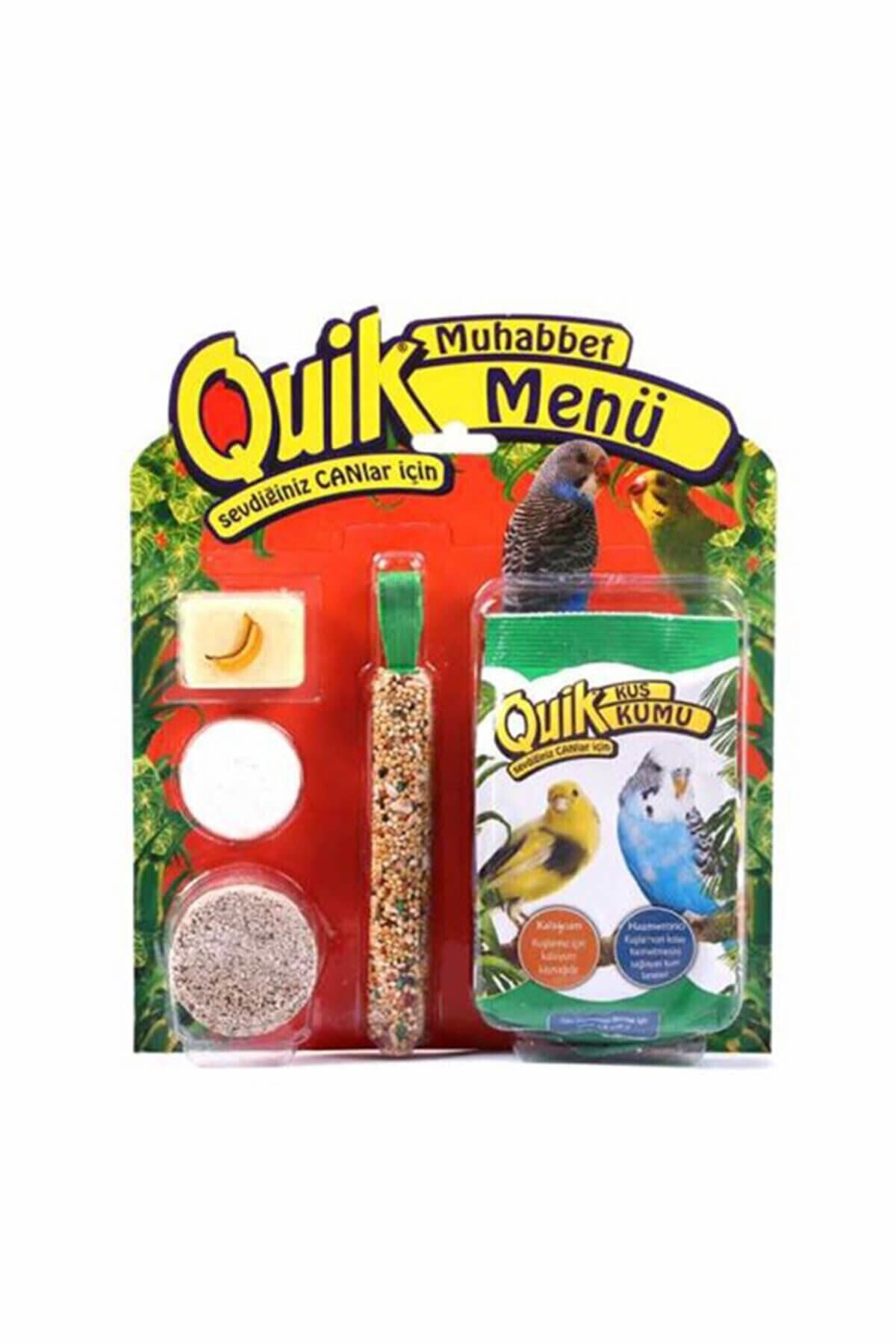 Quik Muhabbet Menü Kuş Kraker Gagataşı Kum Seti