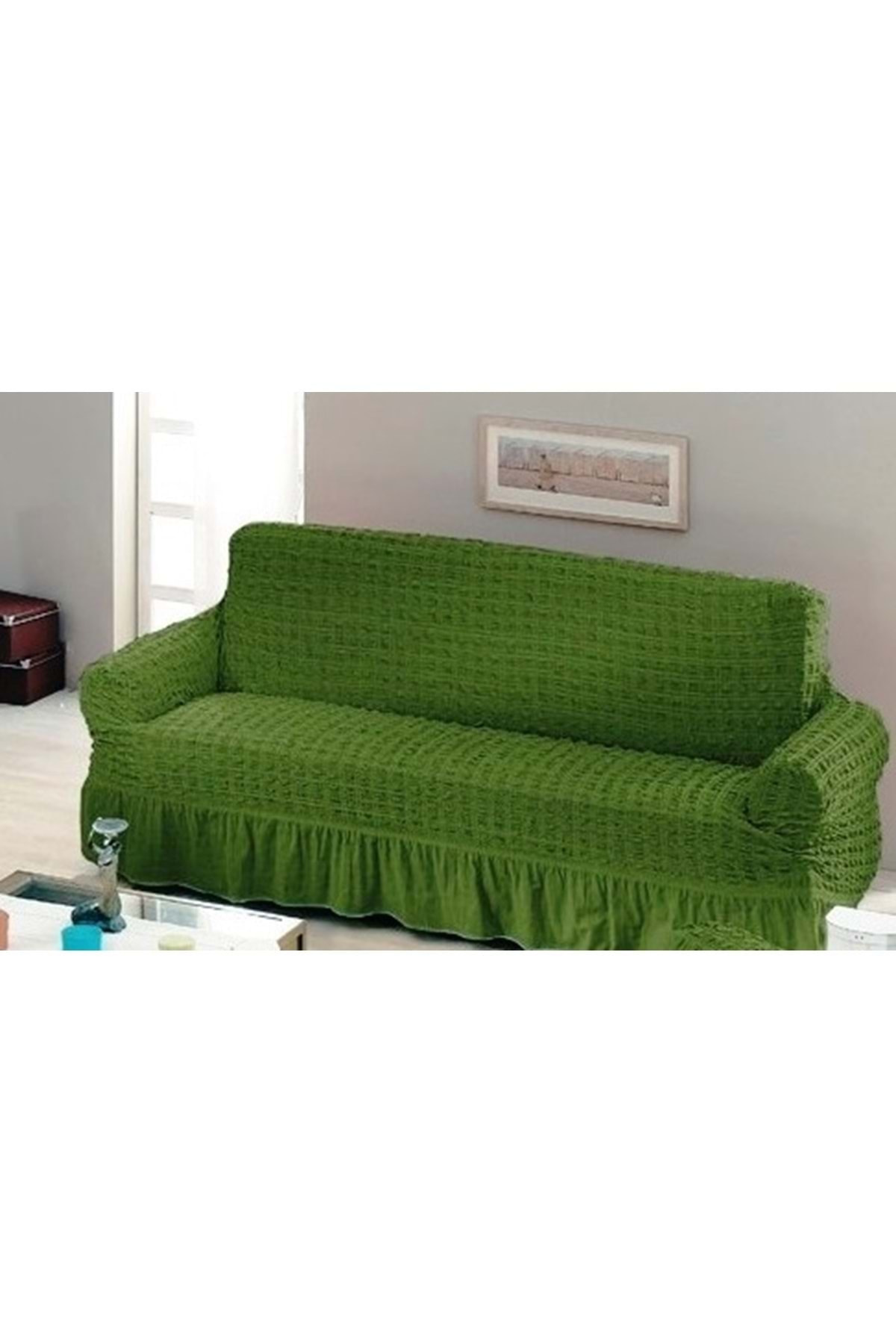 1 Piece Burdock Seat Cover Maxi Sofa Bed  Green