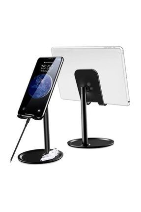Ayaklı Metal Telefon Tablet Stand - Masaüstü Şarj Dock Standı w3939-004