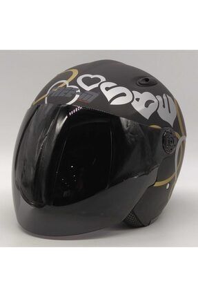 601 Açık Kask Yarım Kask (mat Siyah) Free-M 601 -987