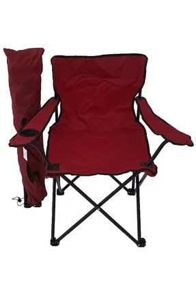 Kamp Sandalyesi Piknik Sandalyesi Katlanır Sandalye Taşıma Çantalı Kamp Sandalyesi Kırmızı Bfg-2021-Rej-01