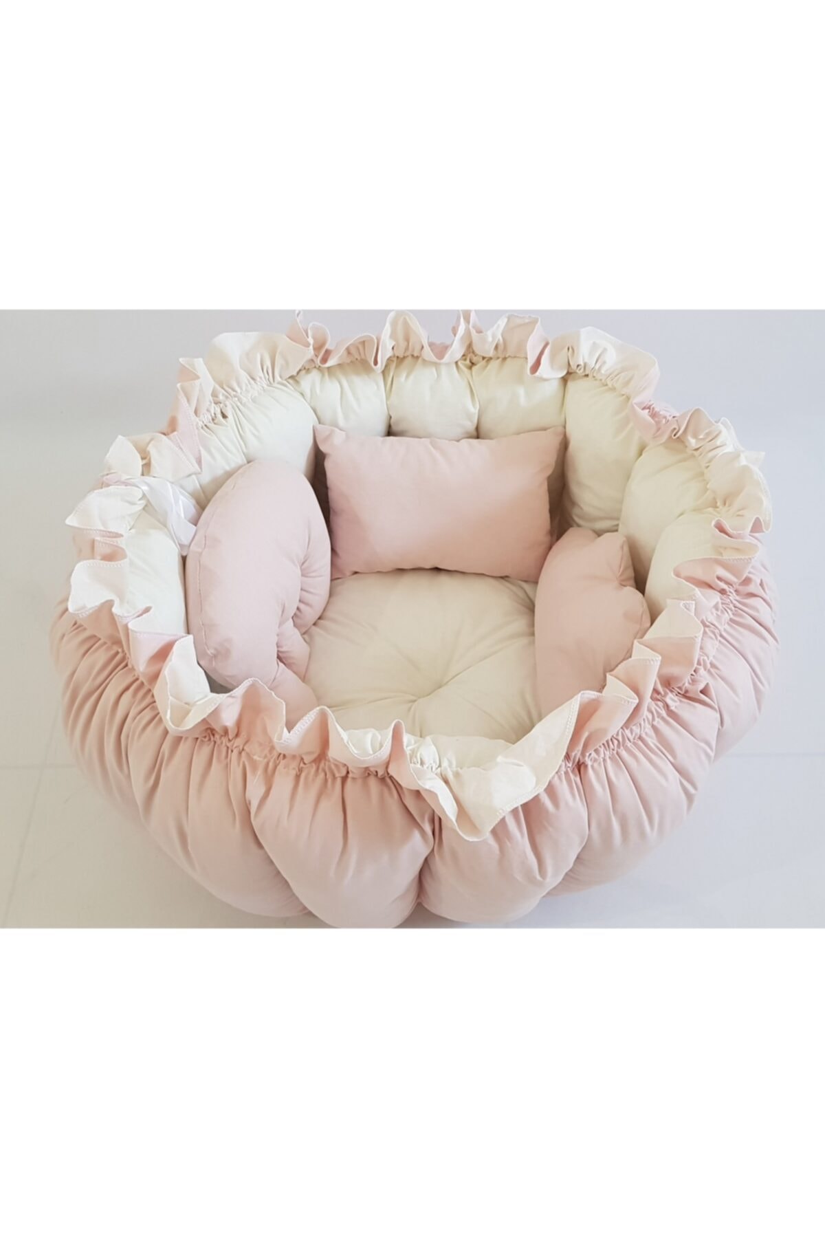 Light Powder Cream Round Sleep and Play Cushion
