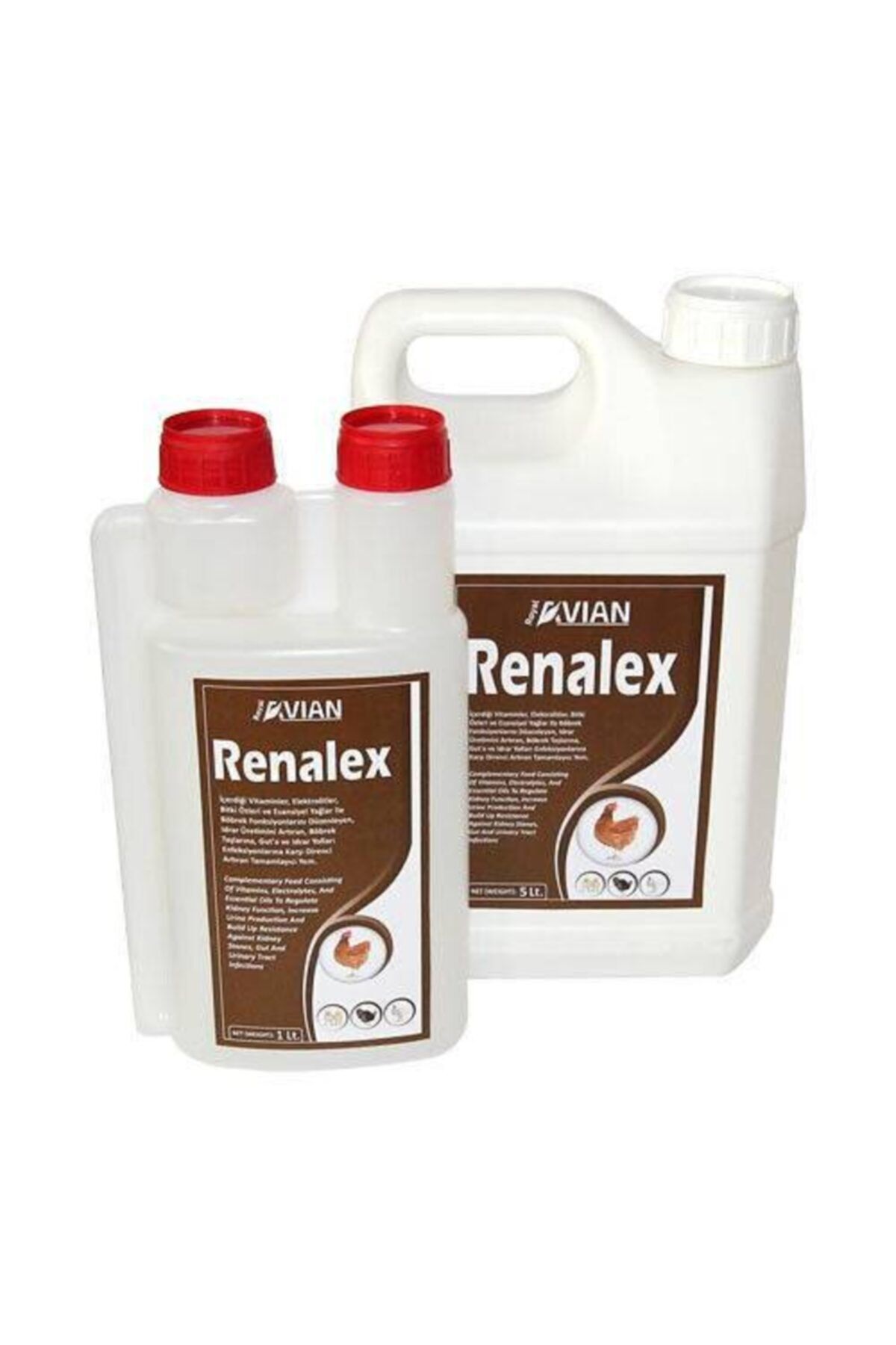 Royal İlaç Avian Renalex 5 Lt Kanatlılarda Böbrek Fonksiyon Düzenleyici, Gut, Idrar Yolu Enfeksiyon Destek